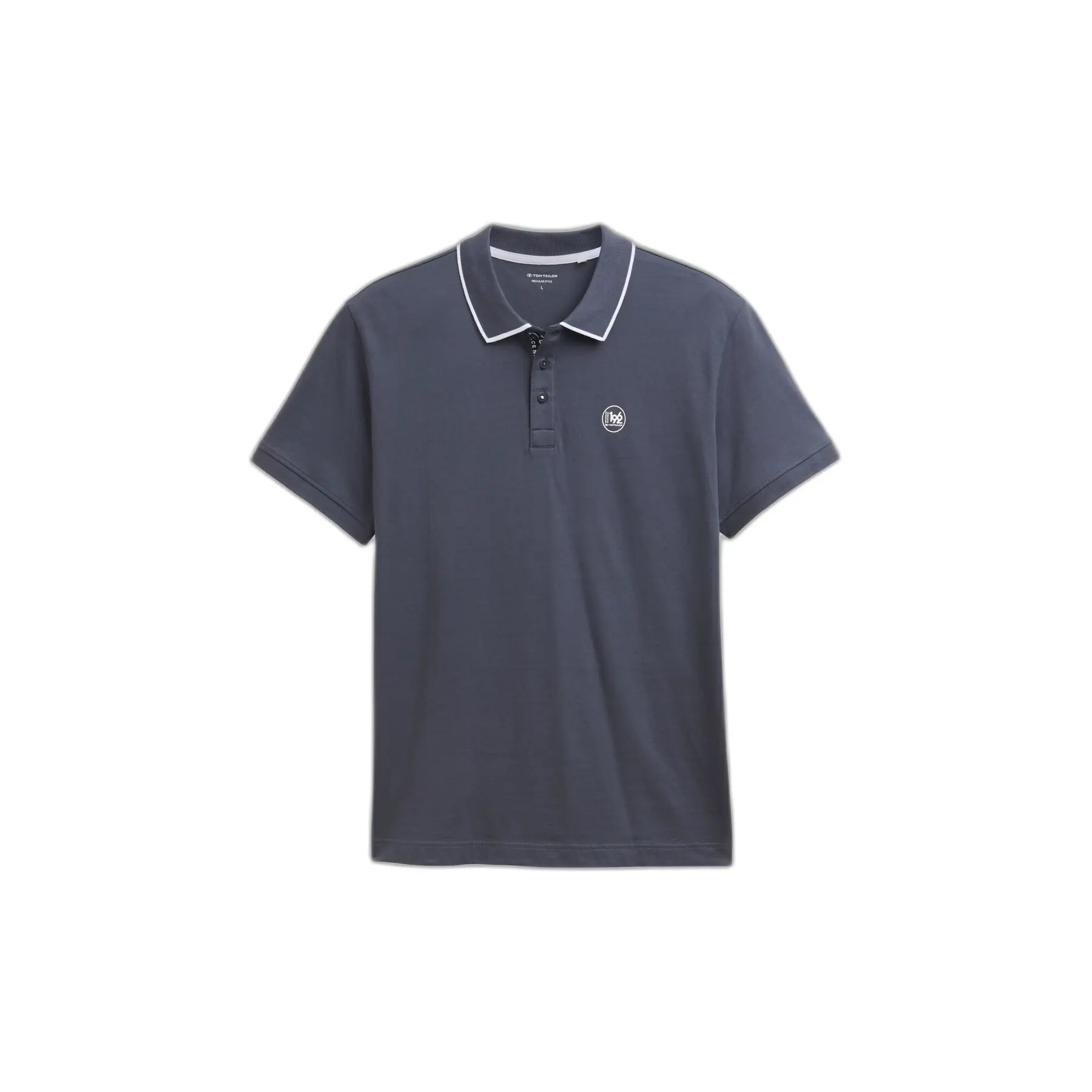 Piqué Polo With Print Tom Tailor