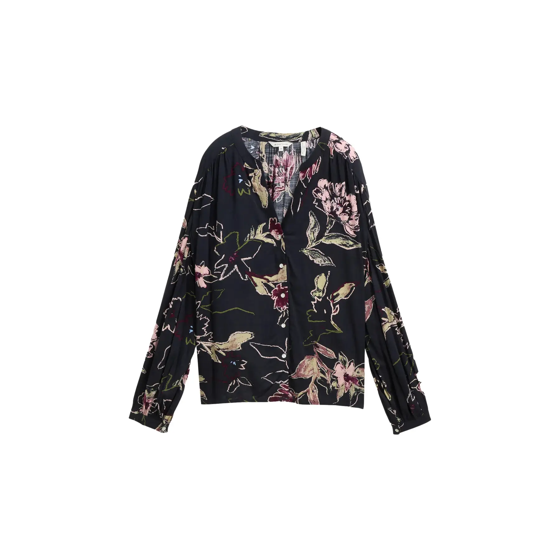 Loose Fit Long Sleeve Patterned Shirt For Women Tom Tailor