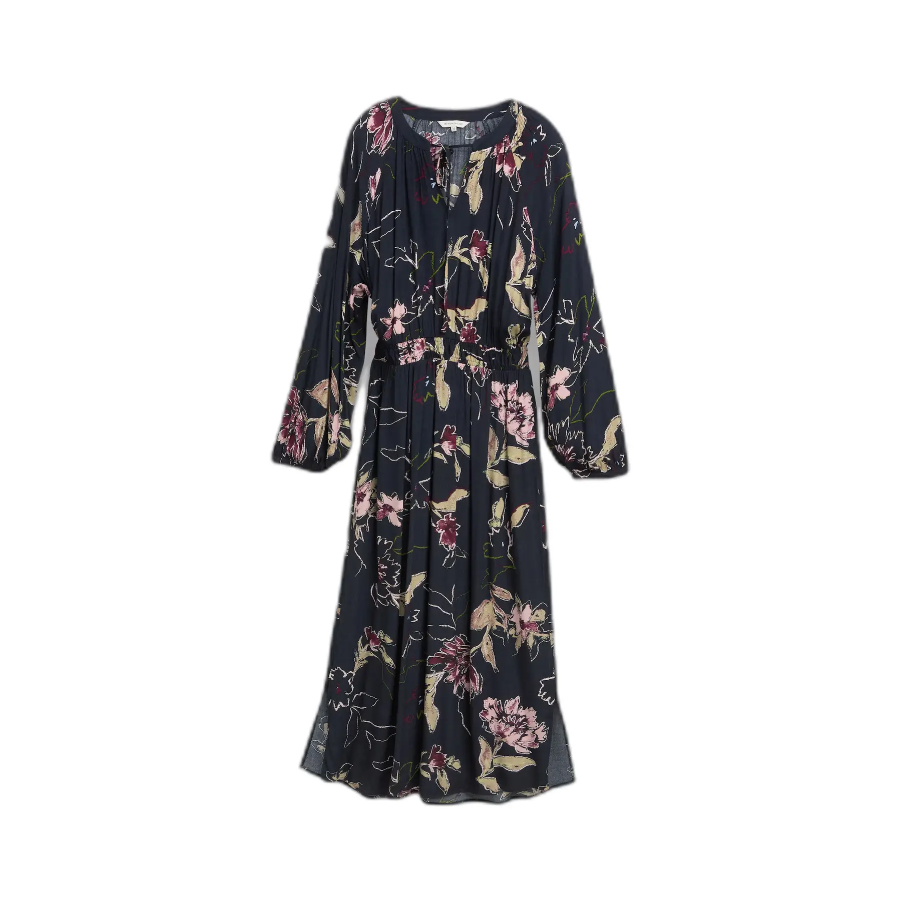 Tom Tailor - Maxi-jurk met bloemenpatroon - Maat 36 - big flower design