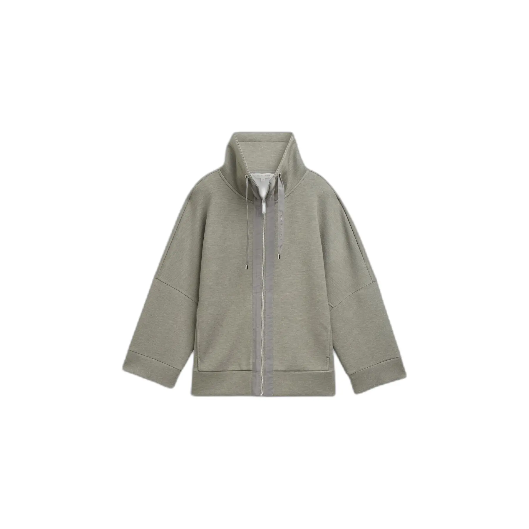 Women's Fleece Zip Sweatshirt Tom Tailor Scuba