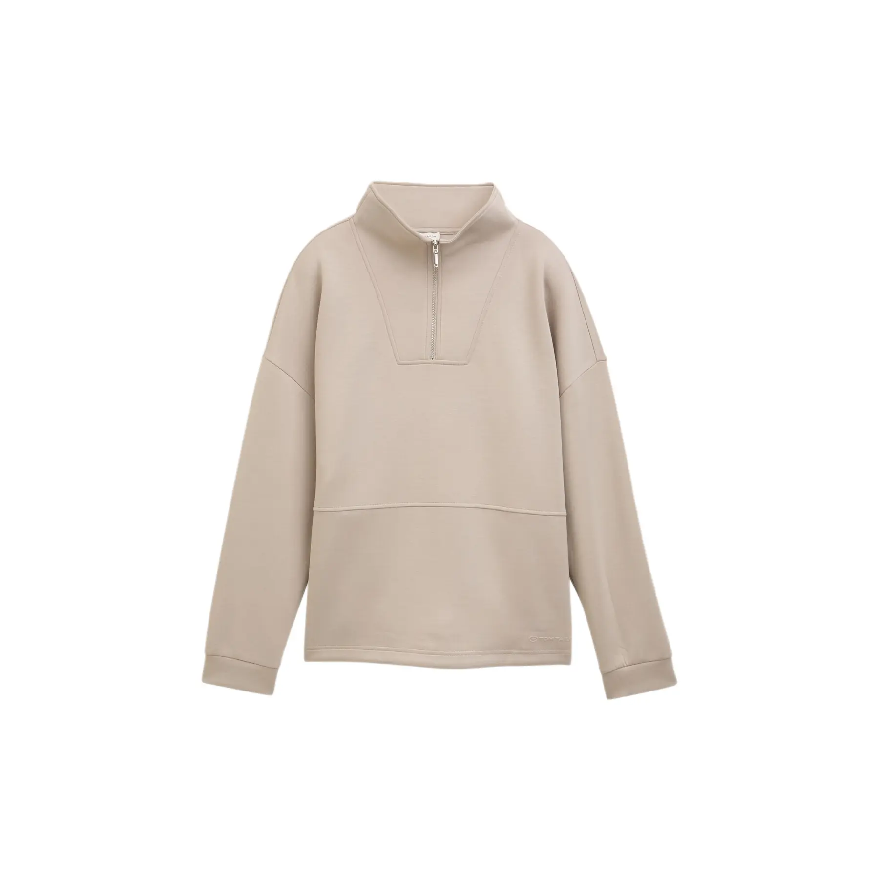 Sweatshirt 1/2 Zip Woman Tom Tailor Scuba Troyer