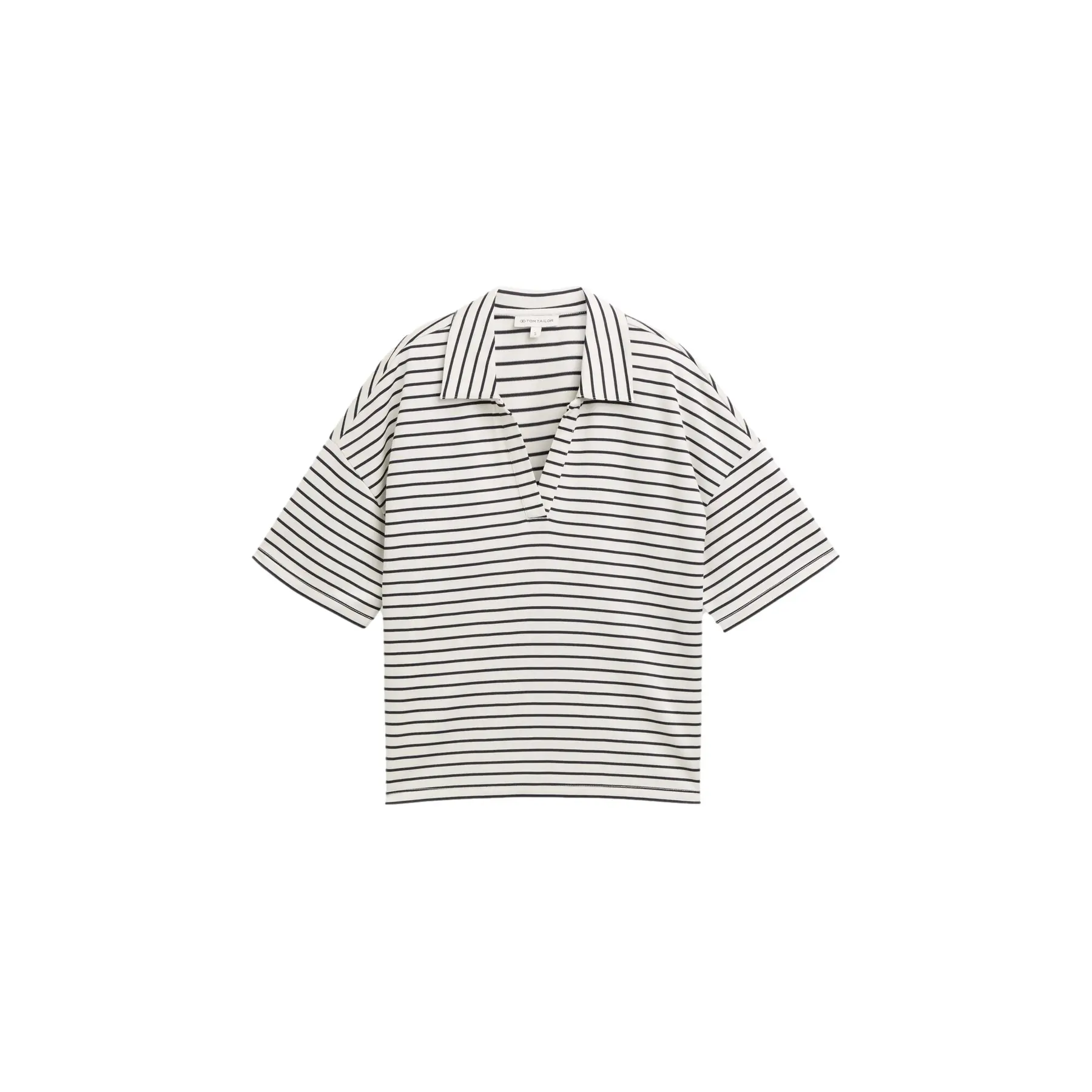 T-Shirt mit Polo-Kragen Damen Tom Tailor