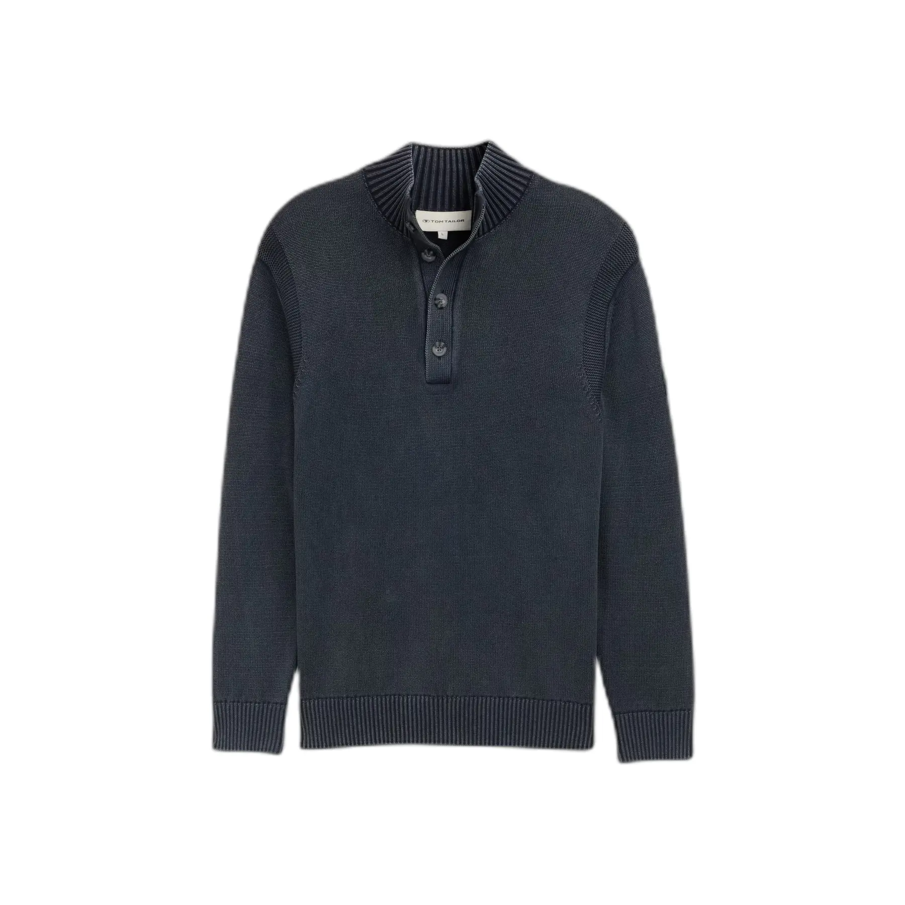 Buttoned Knit Sweater Tom Tailor