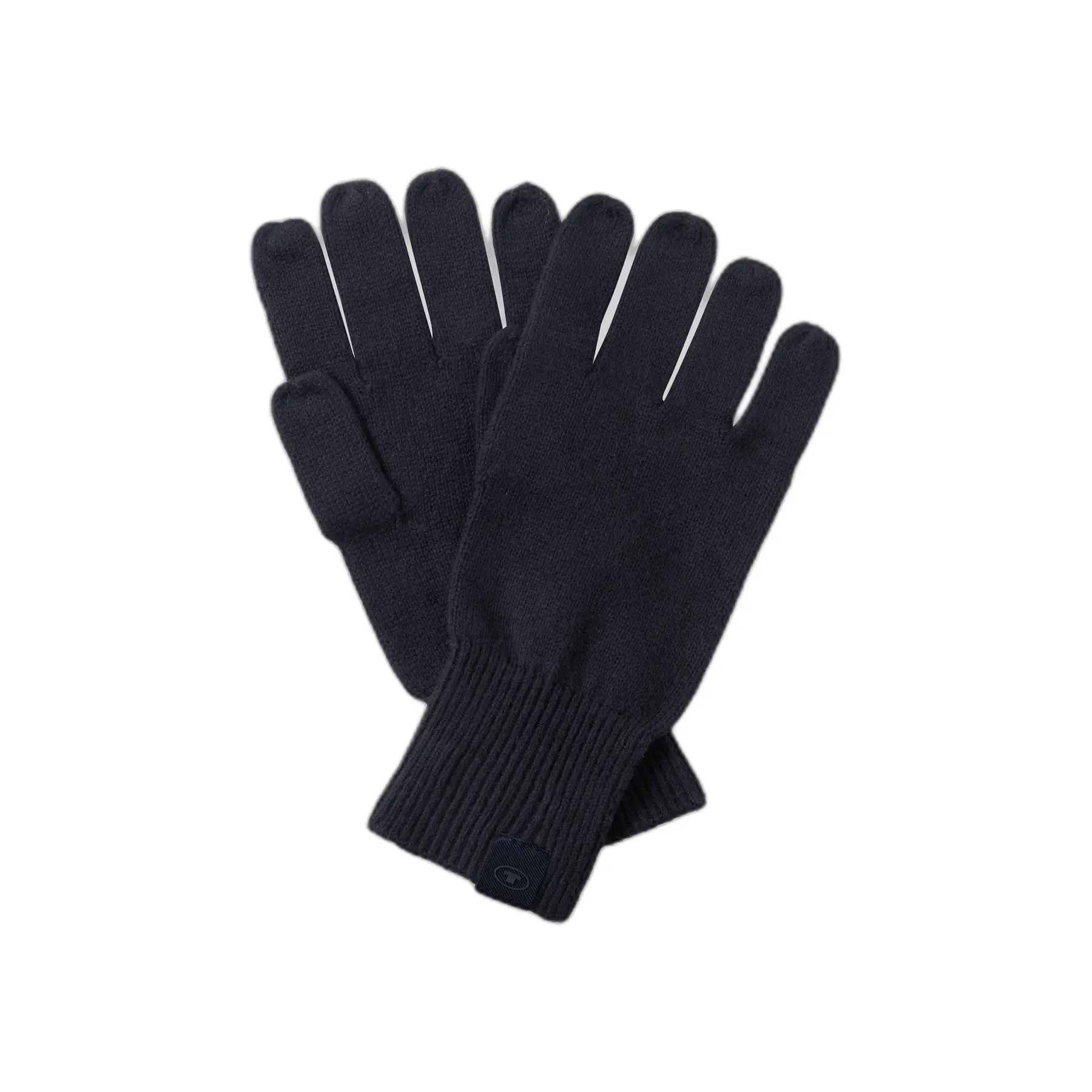 Tom Tailor - Handschoenen met kasjmier - Maat S/M - Knitted Navy Melange