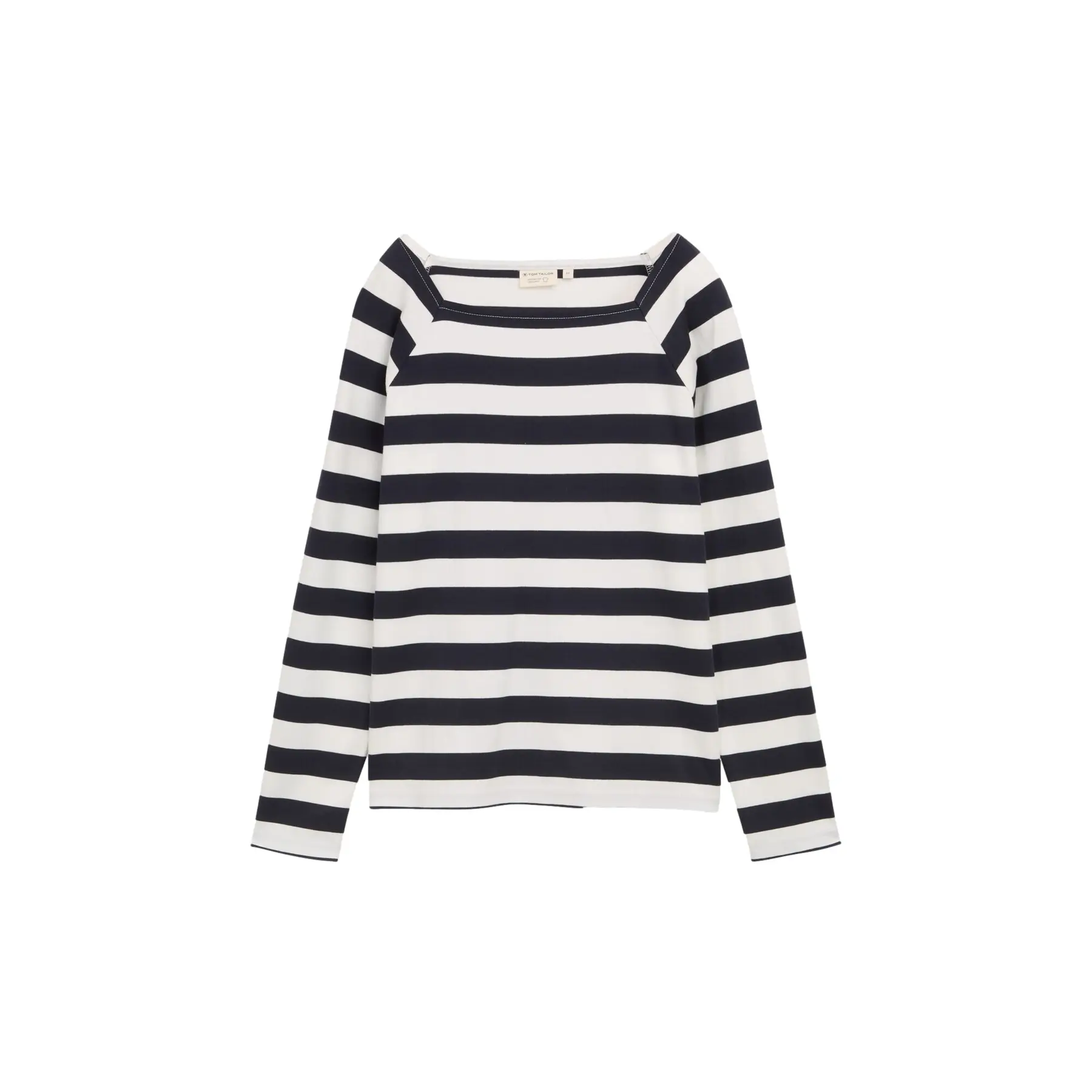 Women's Long Sleeve Square Neck T-shirt Tom Tailor
