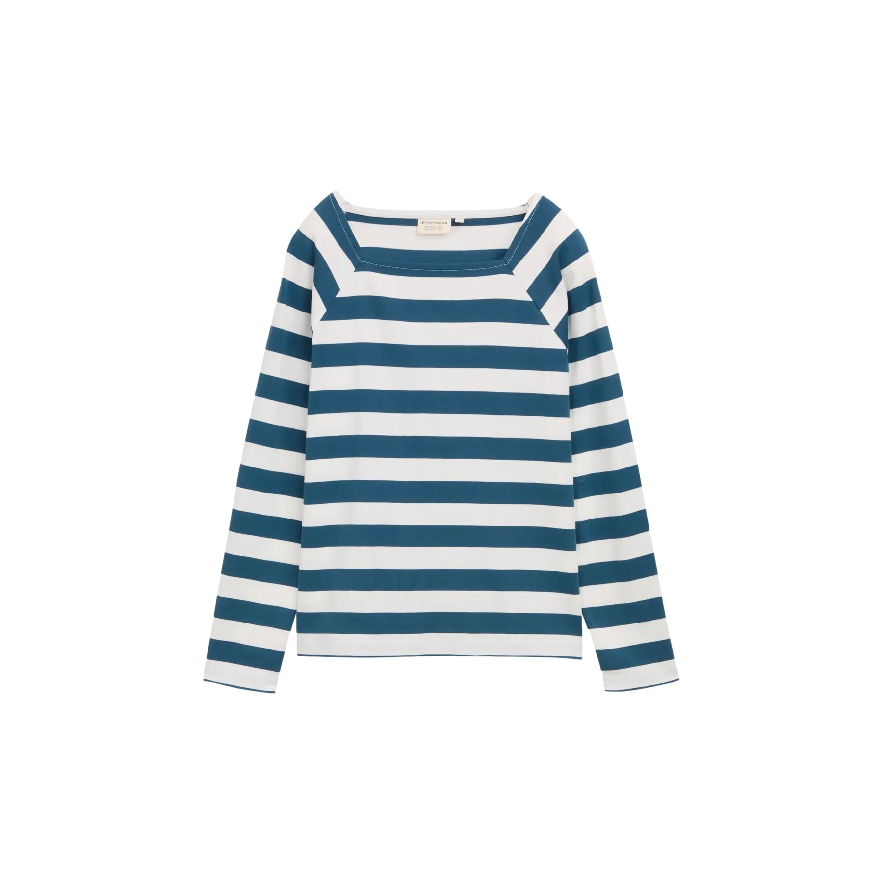 Women's Long Sleeve Square Neck T-shirt Tom Tailor