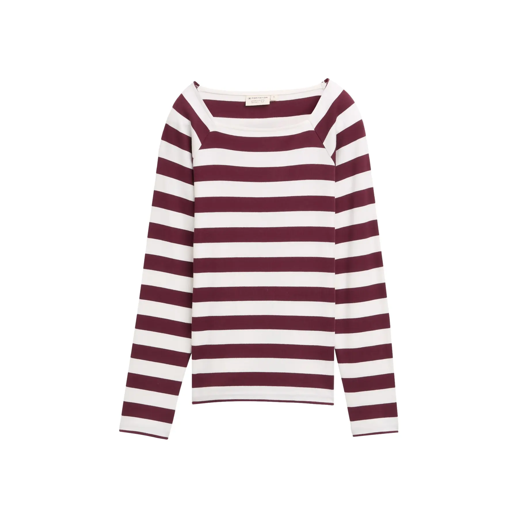 Women's Long Sleeve Square Neck T-shirt Tom Tailor