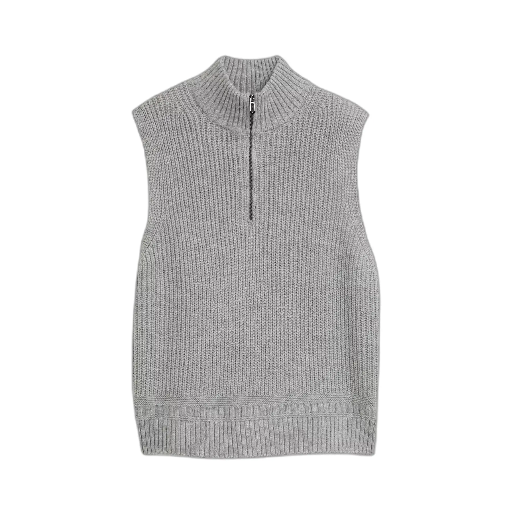 Damen Strick Gilet 1/2 Zip Tom Tailor