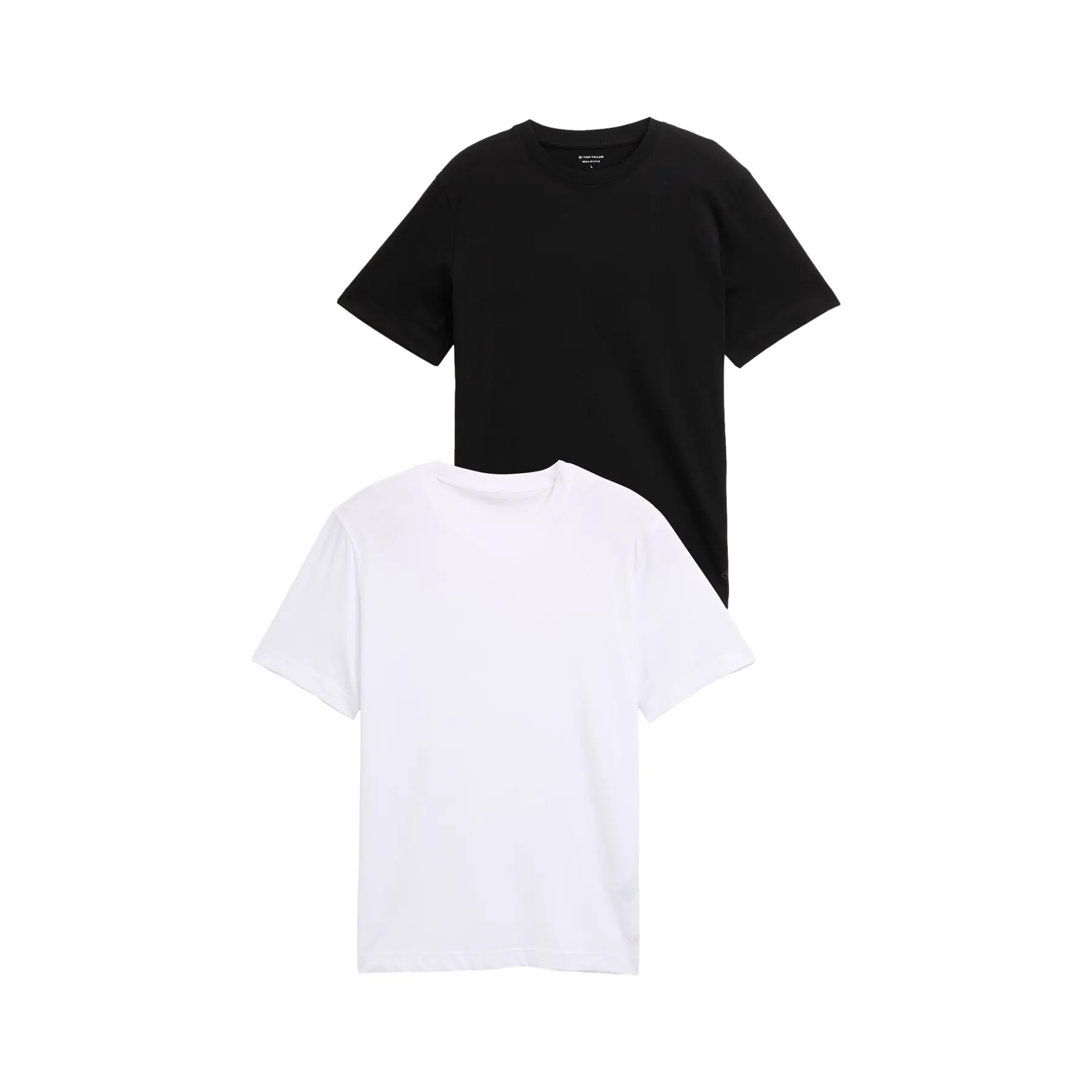 Cotton Crew Neck T-Shirt Tom Tailor (x2)