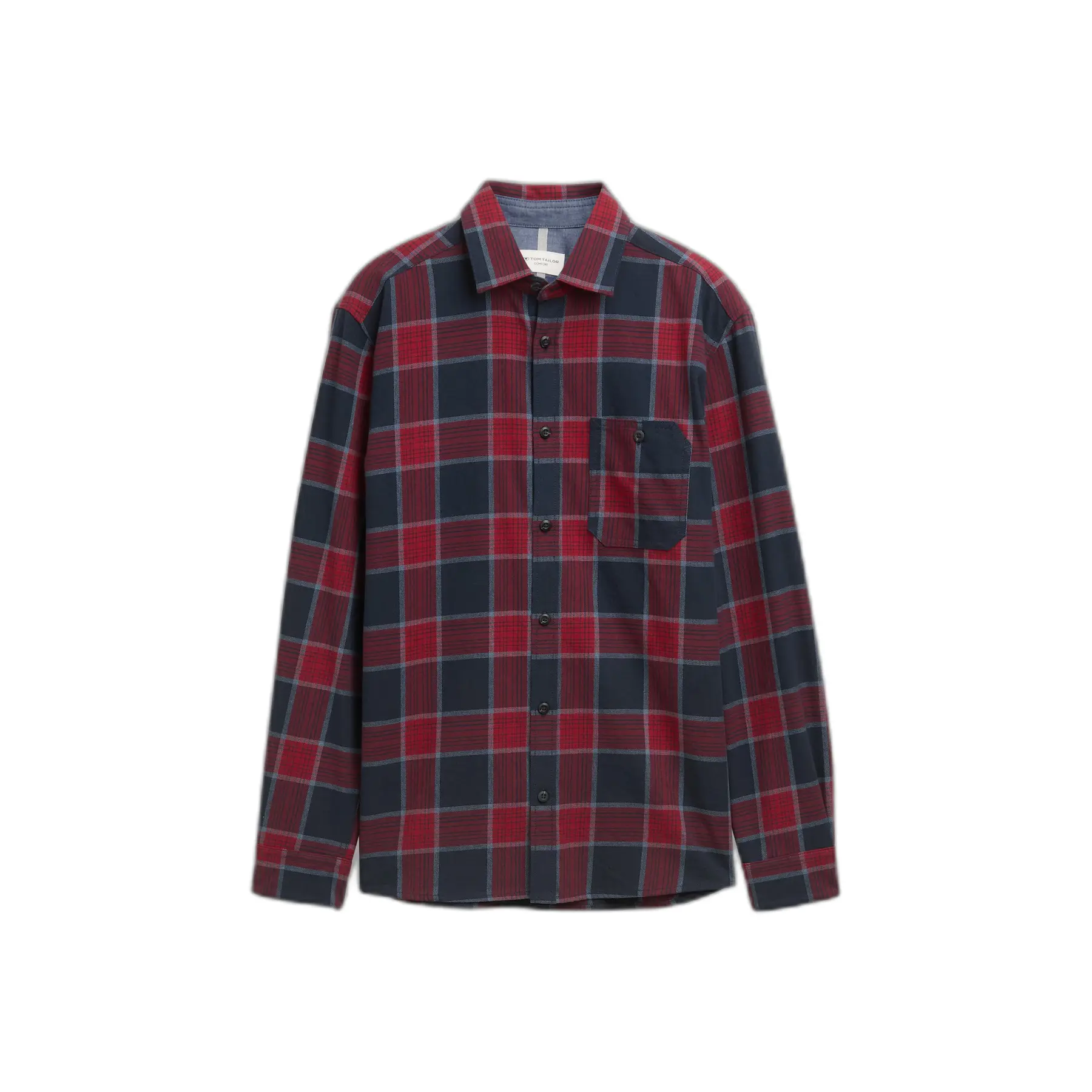 Loose Check Shirt Long Sleeves Tom Tailor
