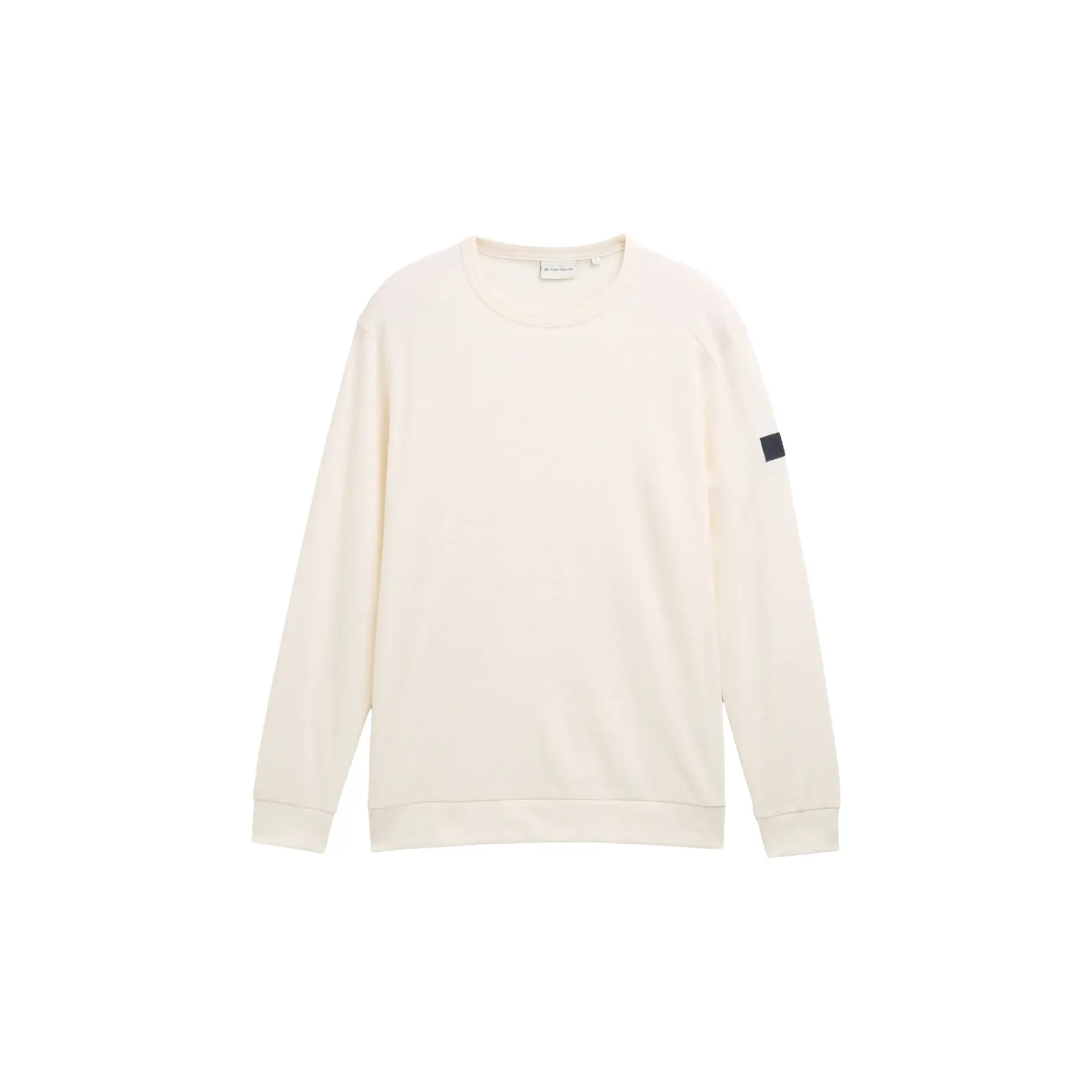 Langarm-T-Shirt mit gewellter Struktur Tom Tailor