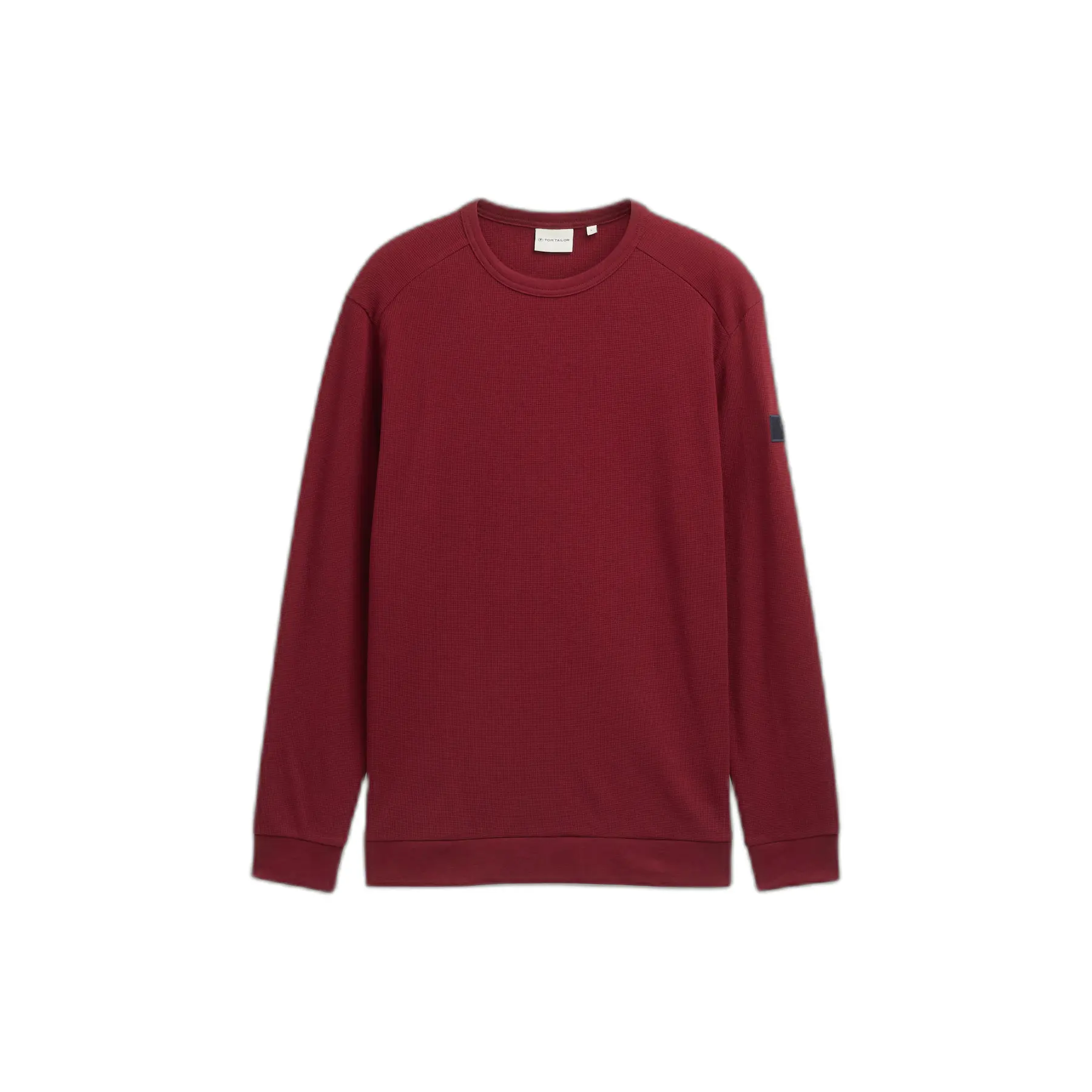 Langarm-T-Shirt Mit Gewellter Struktur Tom Tailor