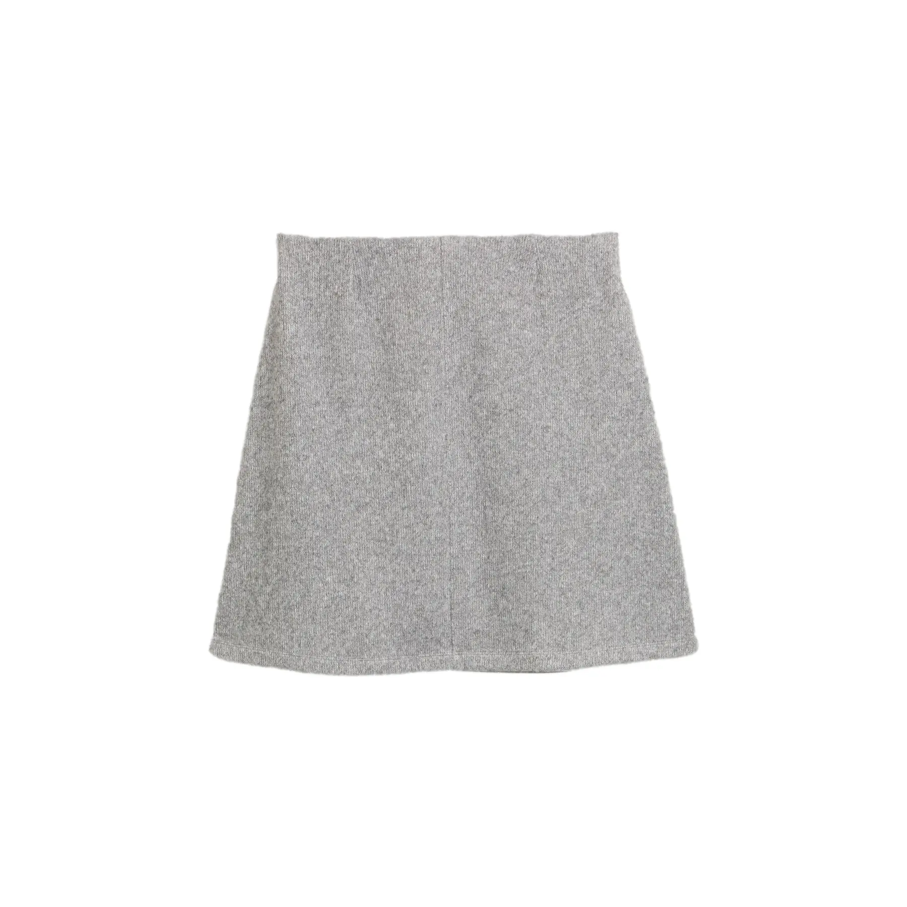 Tom Tailor - Comfortabele rok in gemêleerde look - Maat 40 - medium silver grey melange