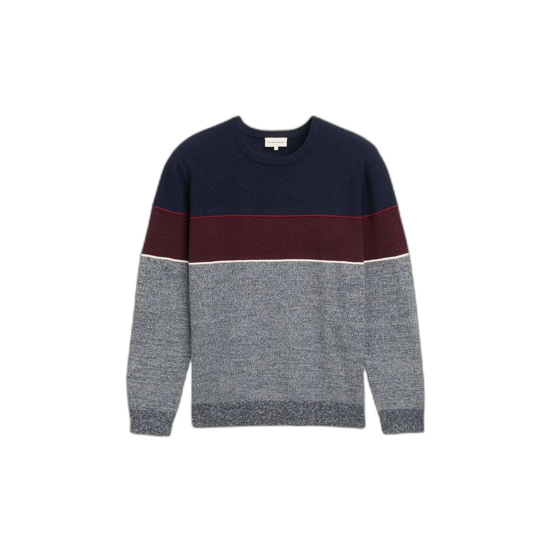 Pullover mit farbigen Blocken aus Strick Tom Tailor