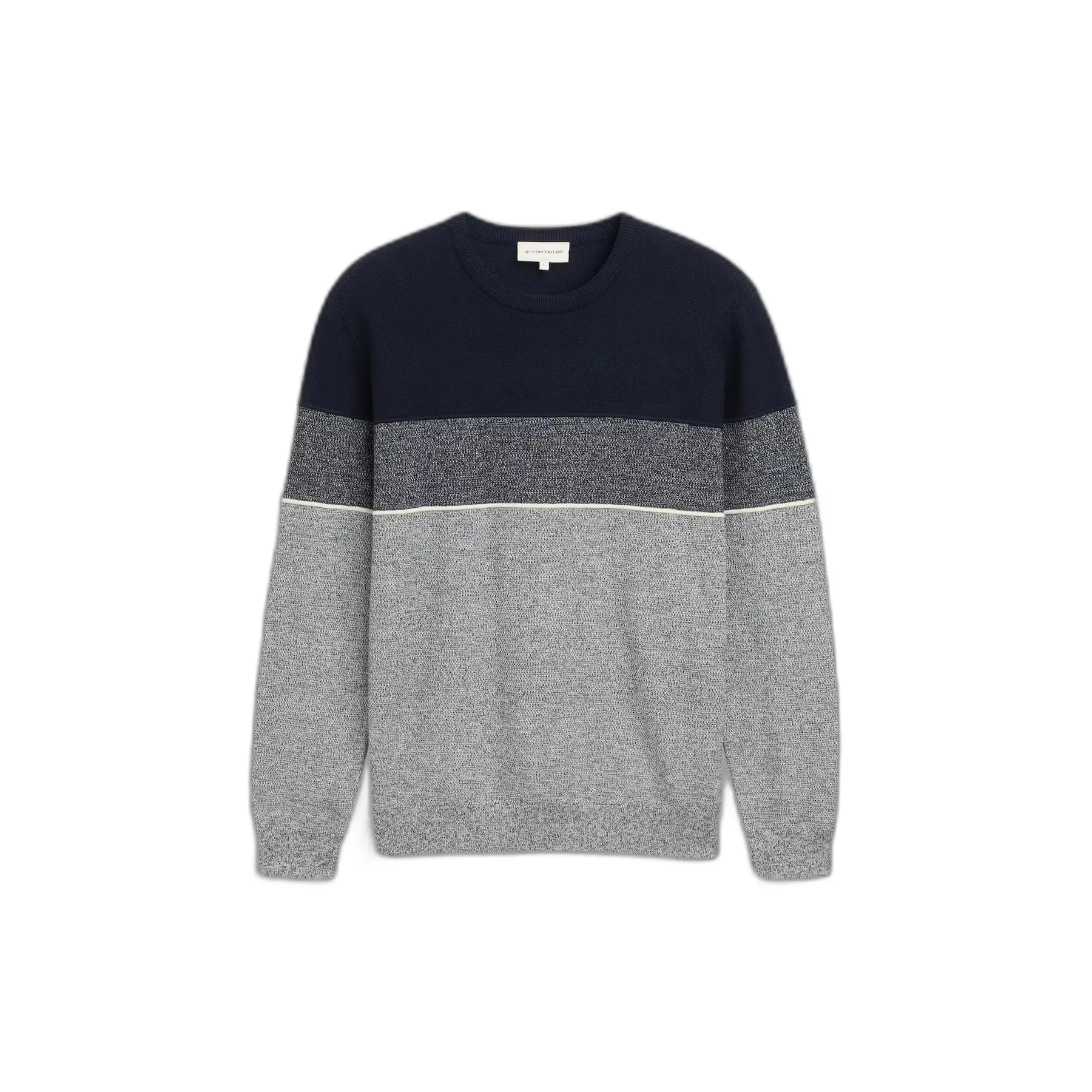 Pullover mit farbigen Blocken aus Strick Tom Tailor