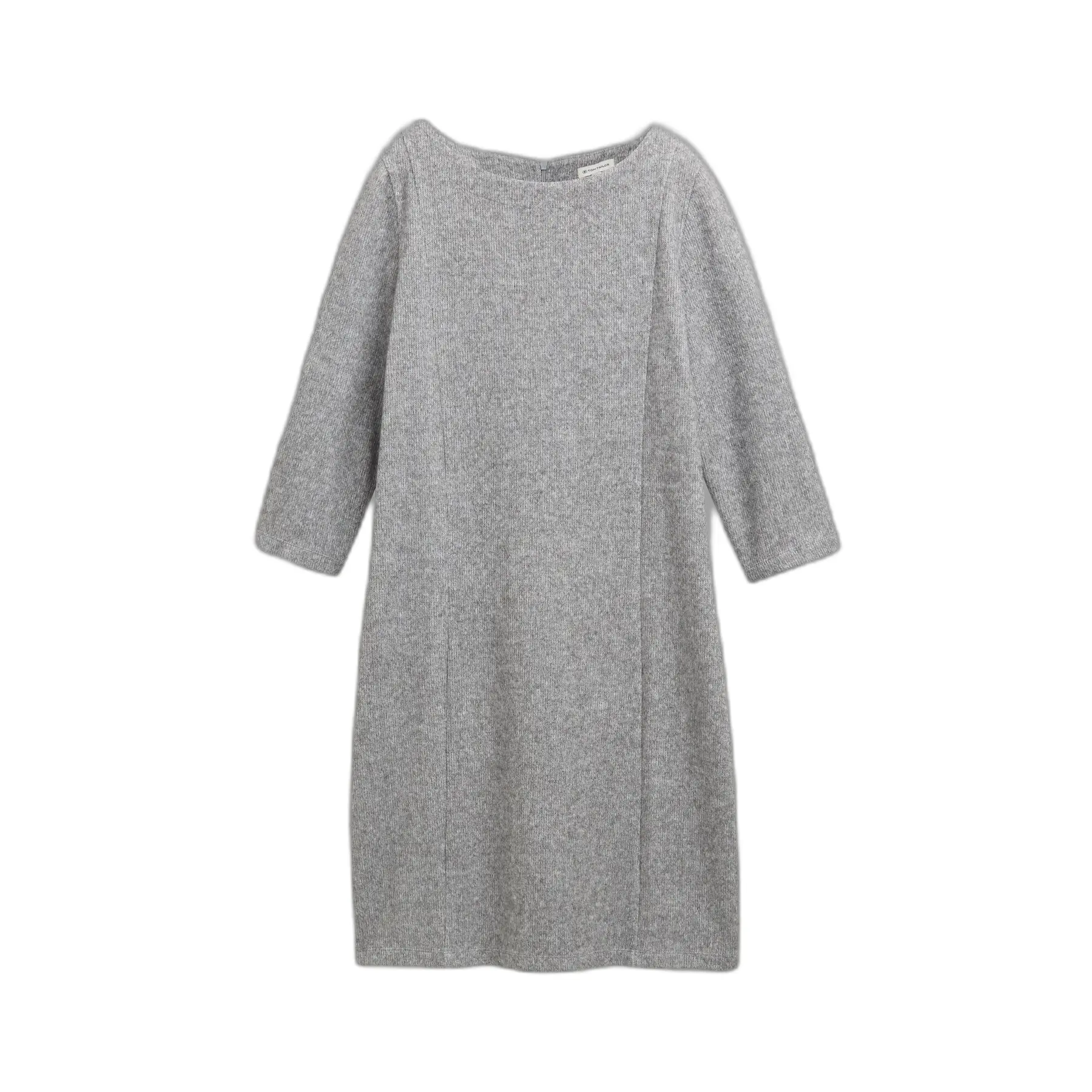 Damen Chiné Kleid mit 3/4-Ärmeln und Boots-Ausschnitt Tom Tailor