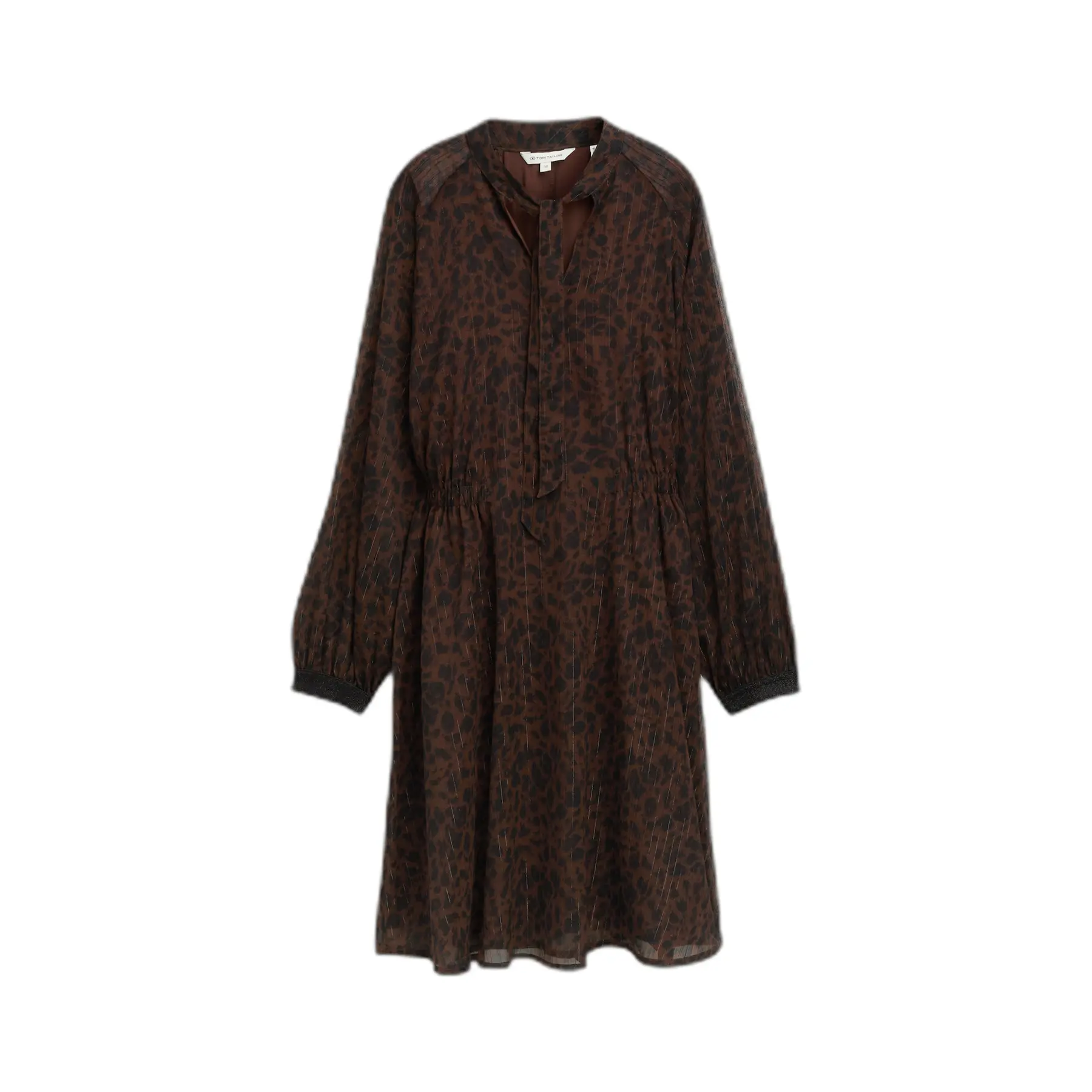 Leopardenmuster Chiffonkleid Damen Tom Tailor
