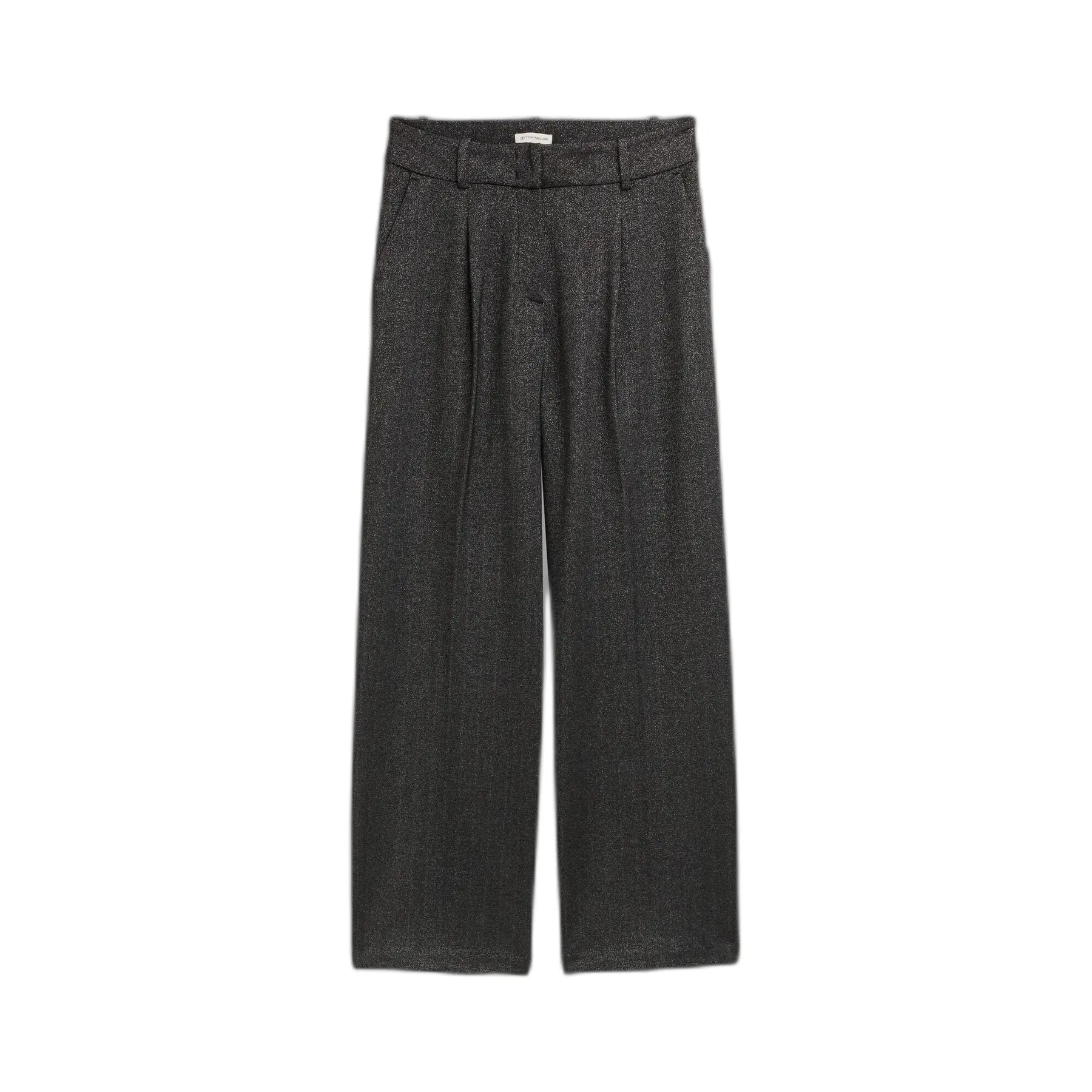 Tom Tailor - TTLEA WIDE broek met glittereffect - Maat 42/30 - glitter fabric