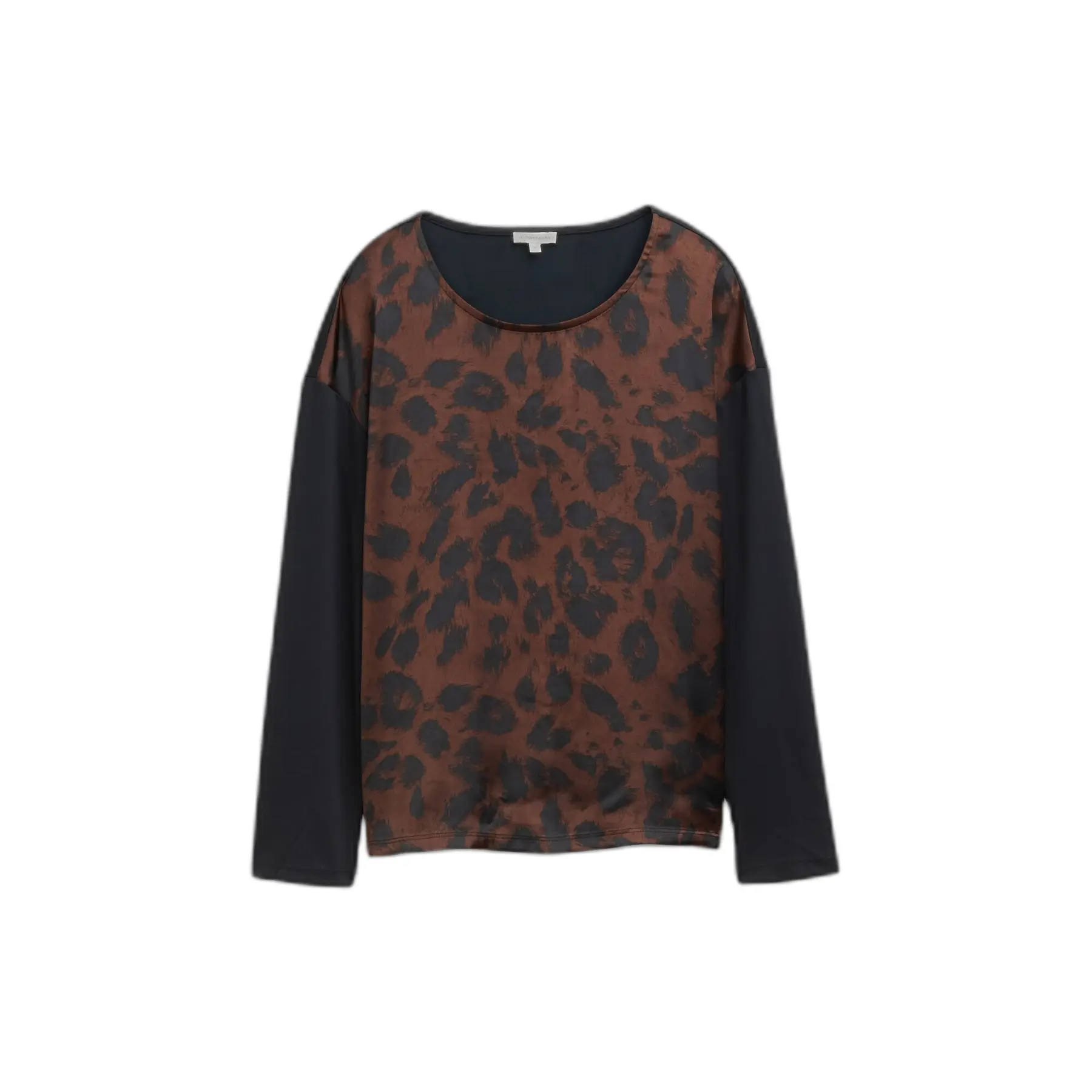 Langarm-T-Shirt mit Leopardenmuster für Damen Tom Tailor