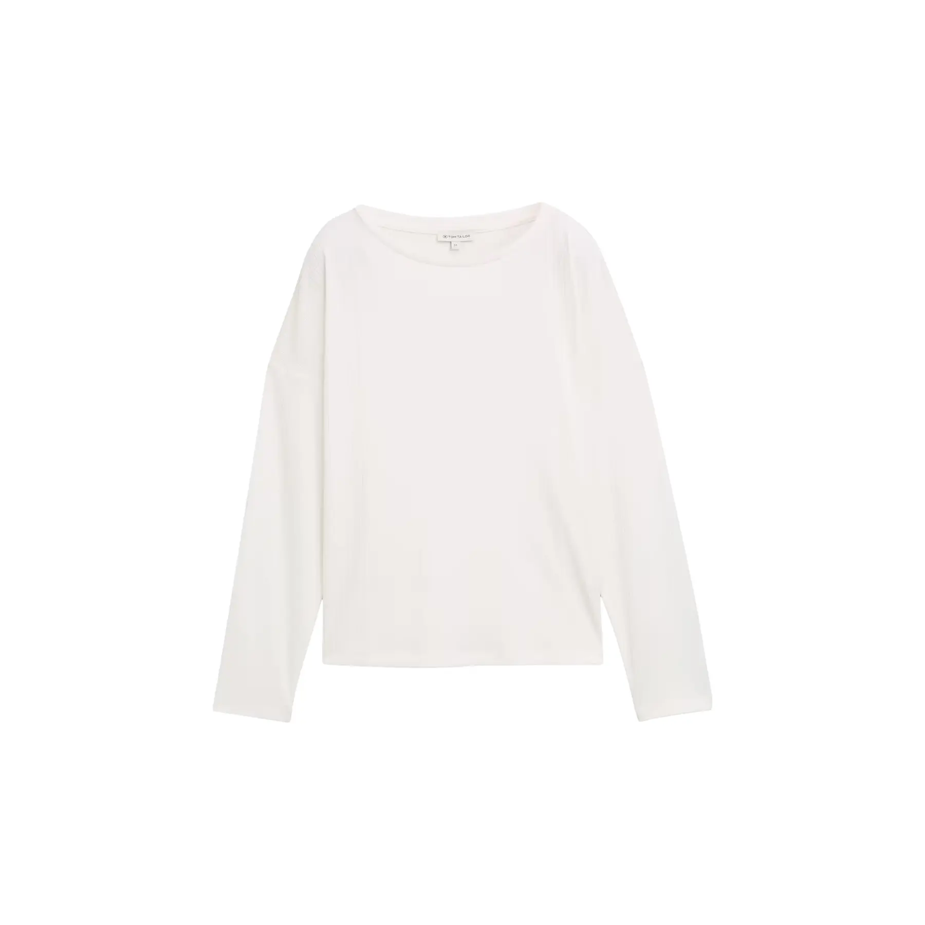 Ripp-T-Shirt mit Boot-Ausschnitt für Damen Tom Tailor