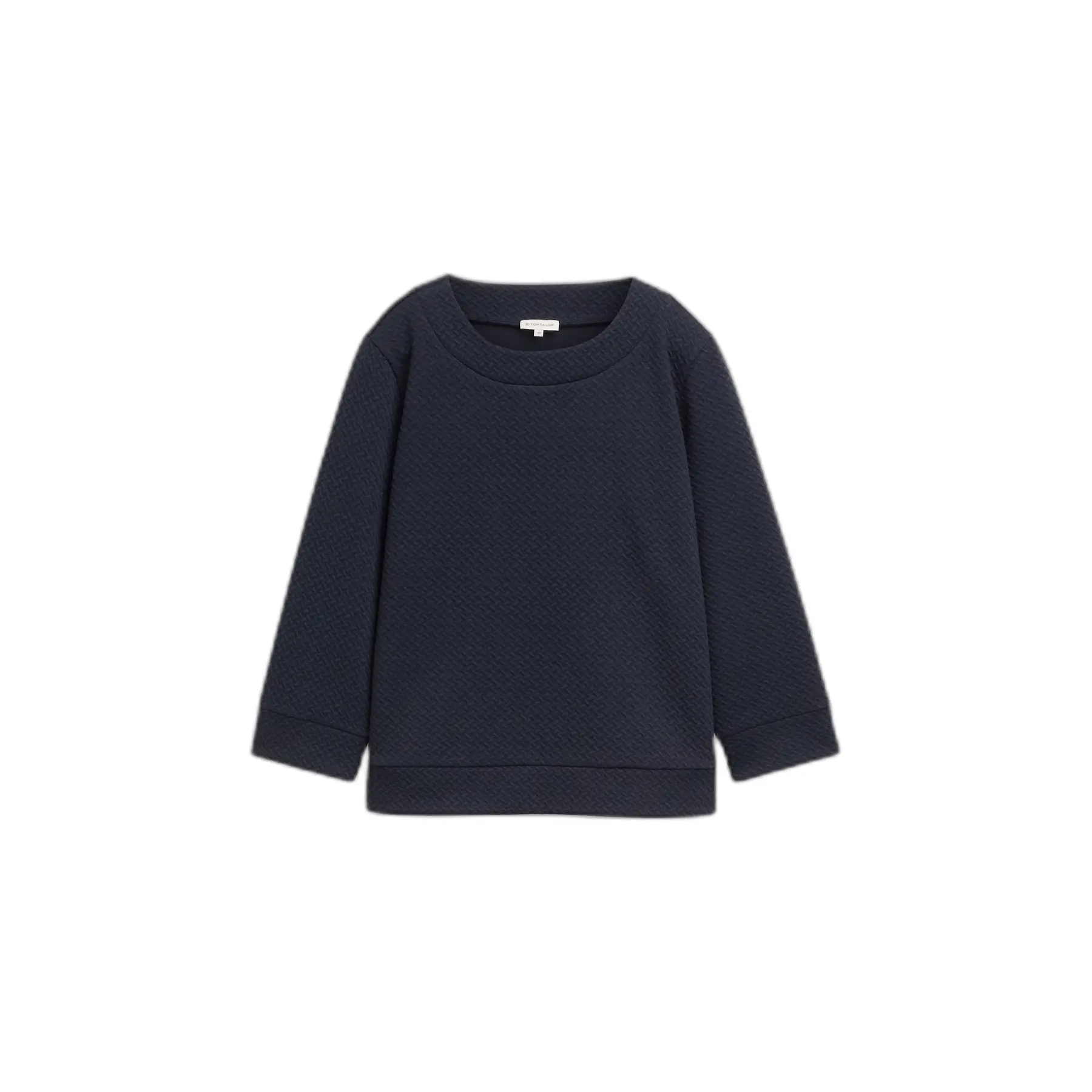 Strukturiertes Sweatshirt mit 7/8-Ärmeln Damen Tom Tailor