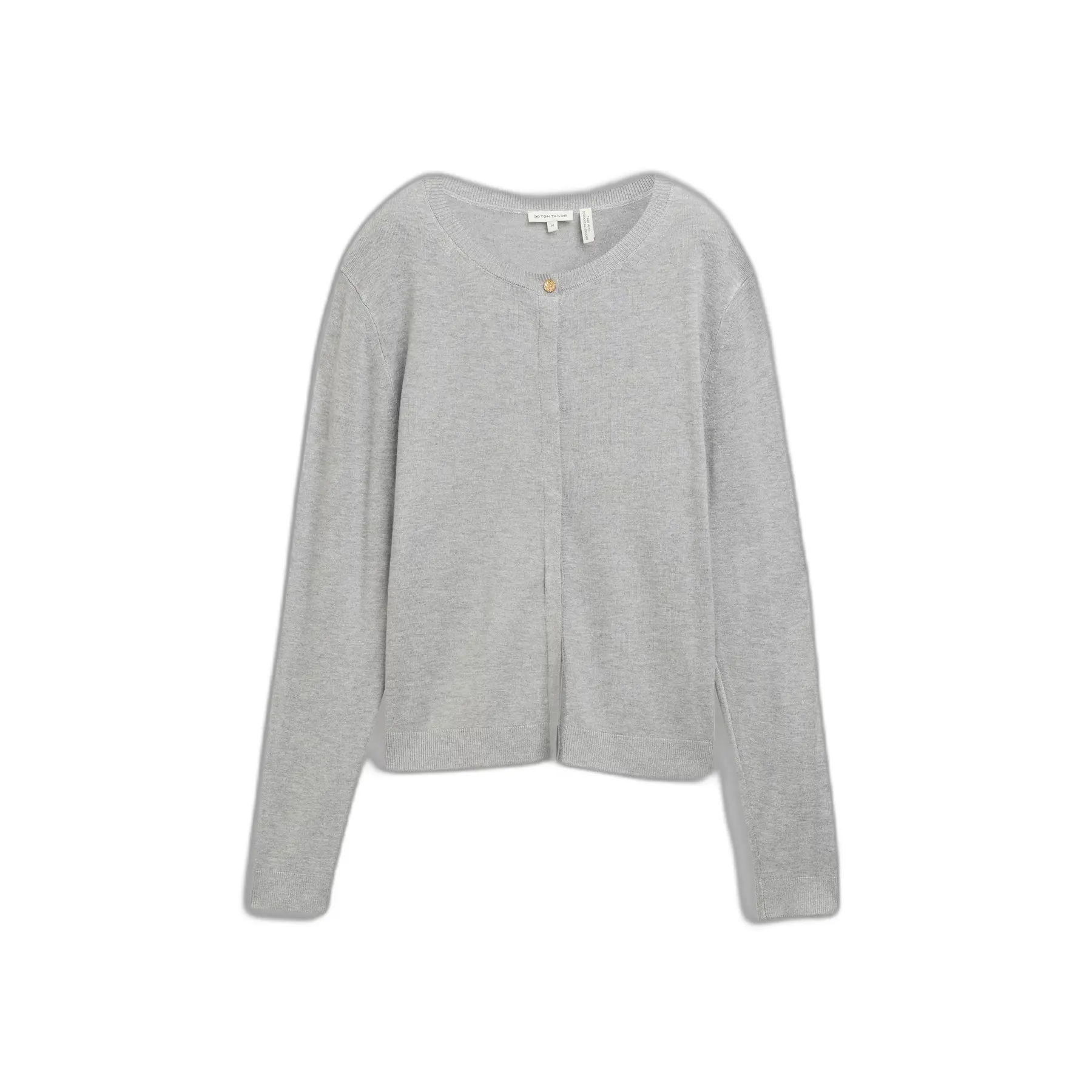 Rundhals-Cardigan mit verdeckter Knopfleiste Damen Tom Tailor