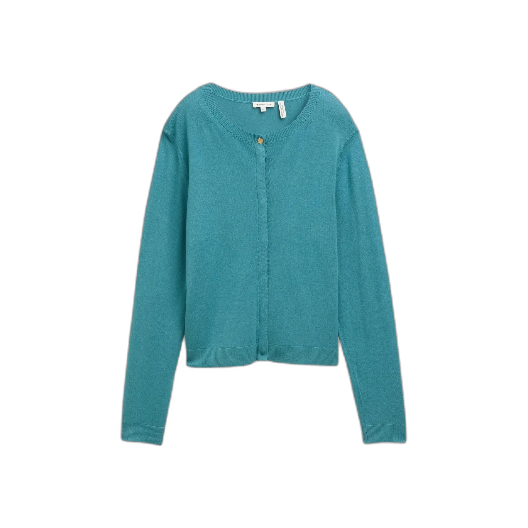 Women's Round Neck Cardigan With Hidden Button Placket Tom Tailor