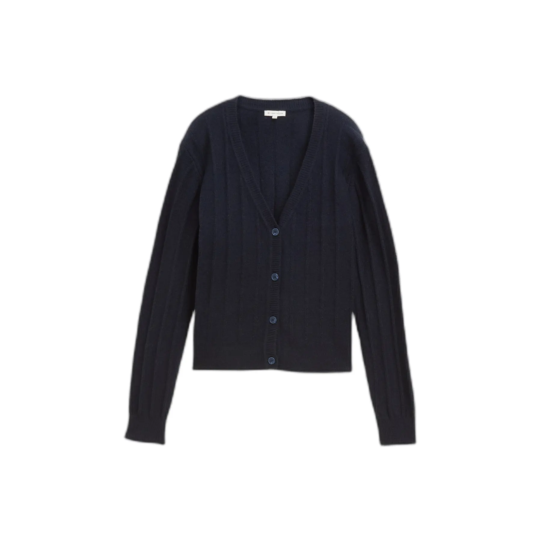 Gerippte Strickjacke, Damen Tom Tailor