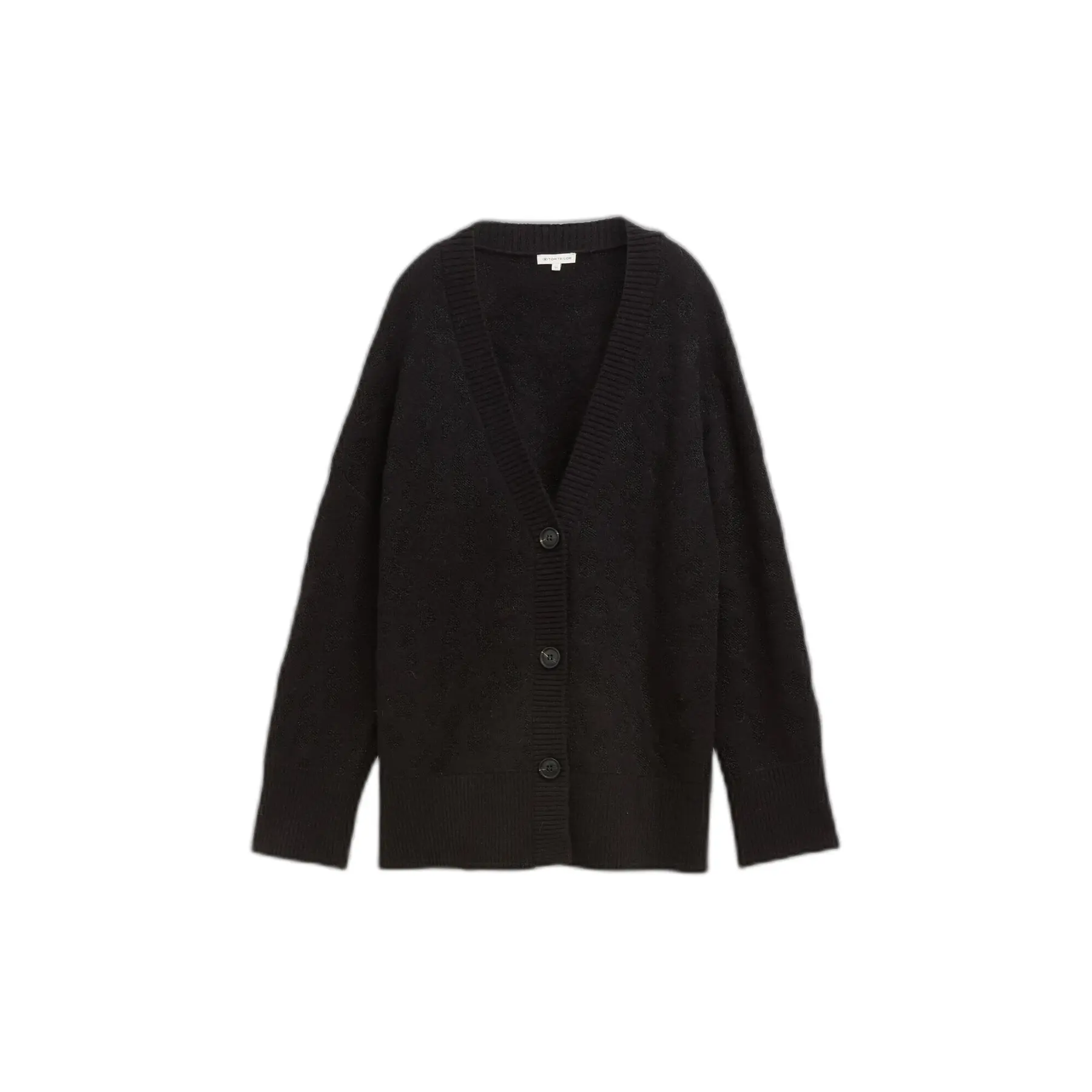 Lurex Jacquard Strickjacke Damen Tom Tailor