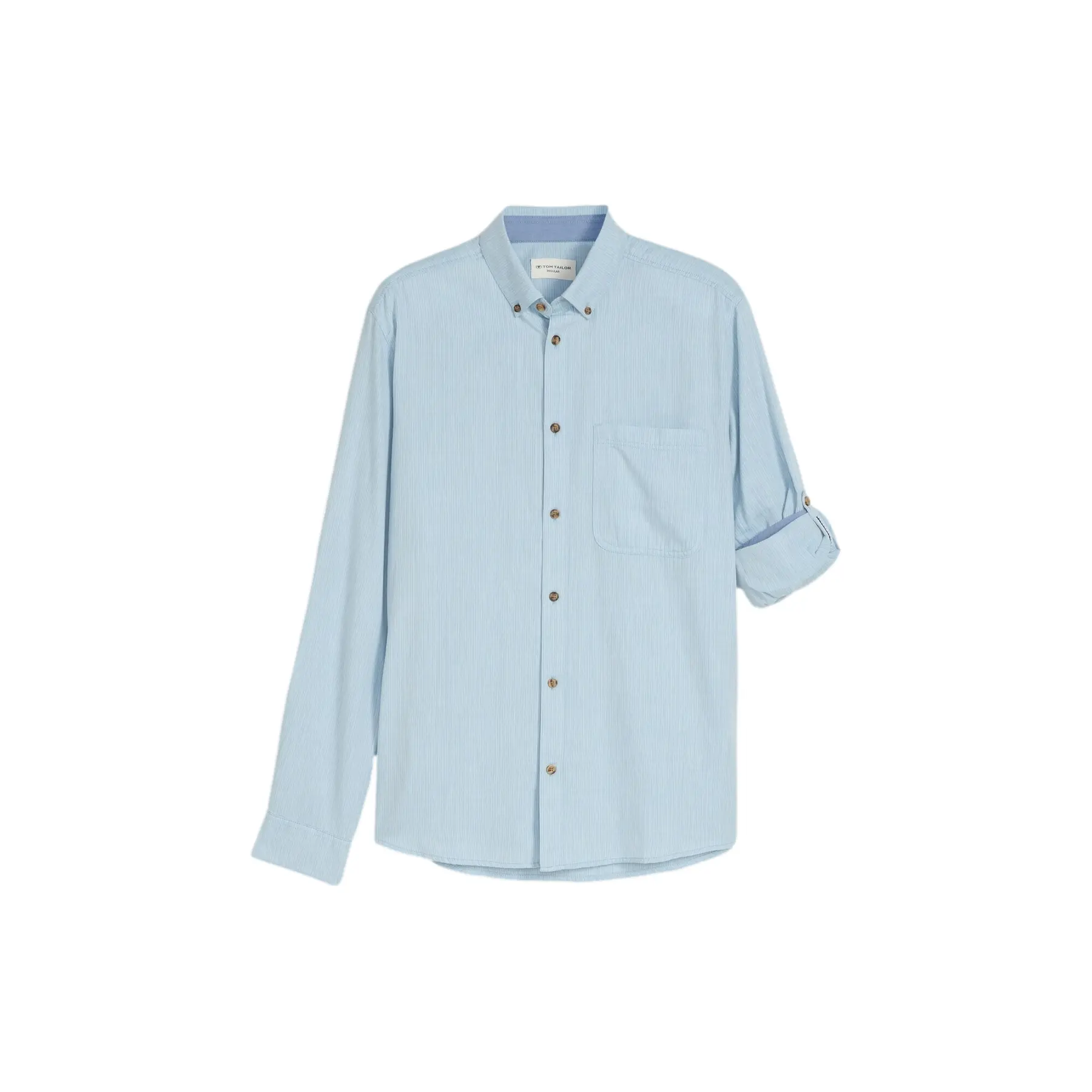 Long Sleeve Overshirt With Turn-Up Function Tom Tailor