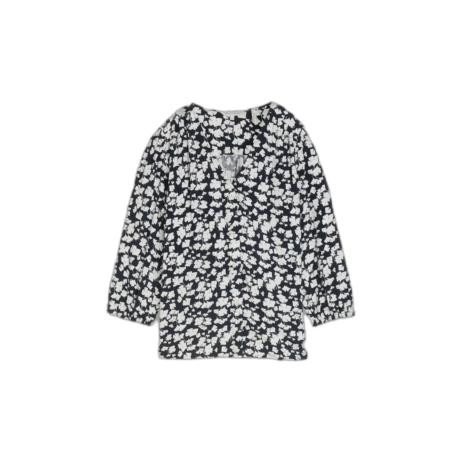 3/4 Sleeve V-Neck Blouse For Women Tom Tailor