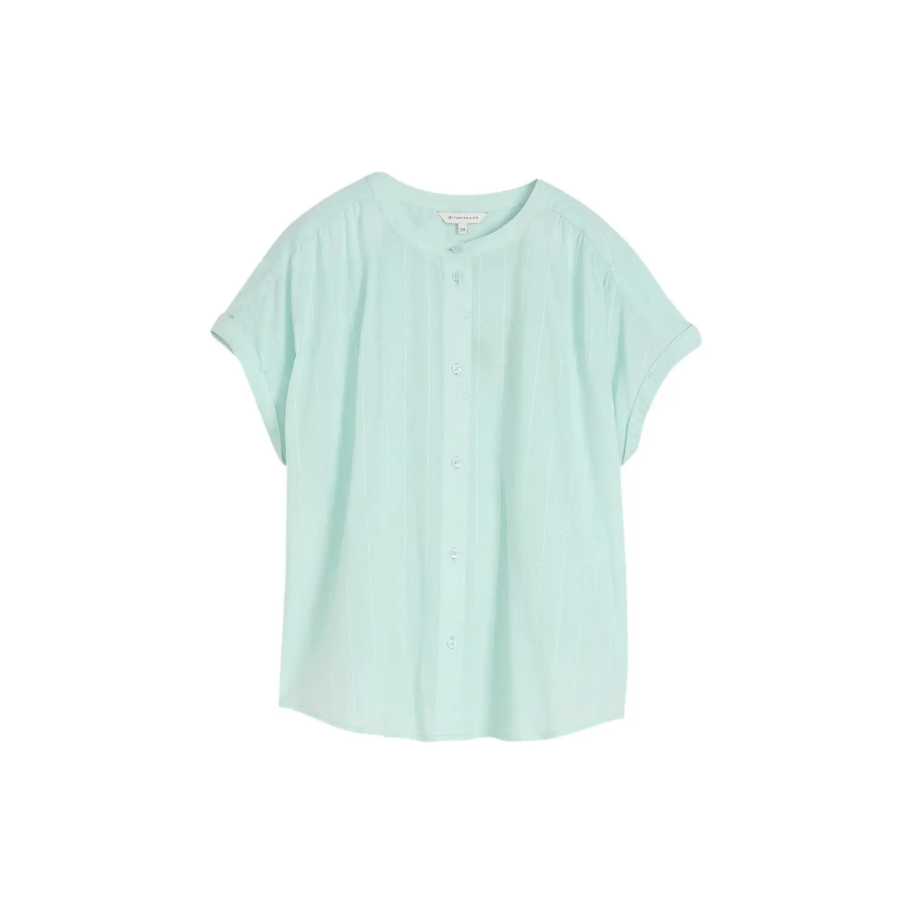 Tom Tailor - Losvallende blouse - Maat 46 - blue haze