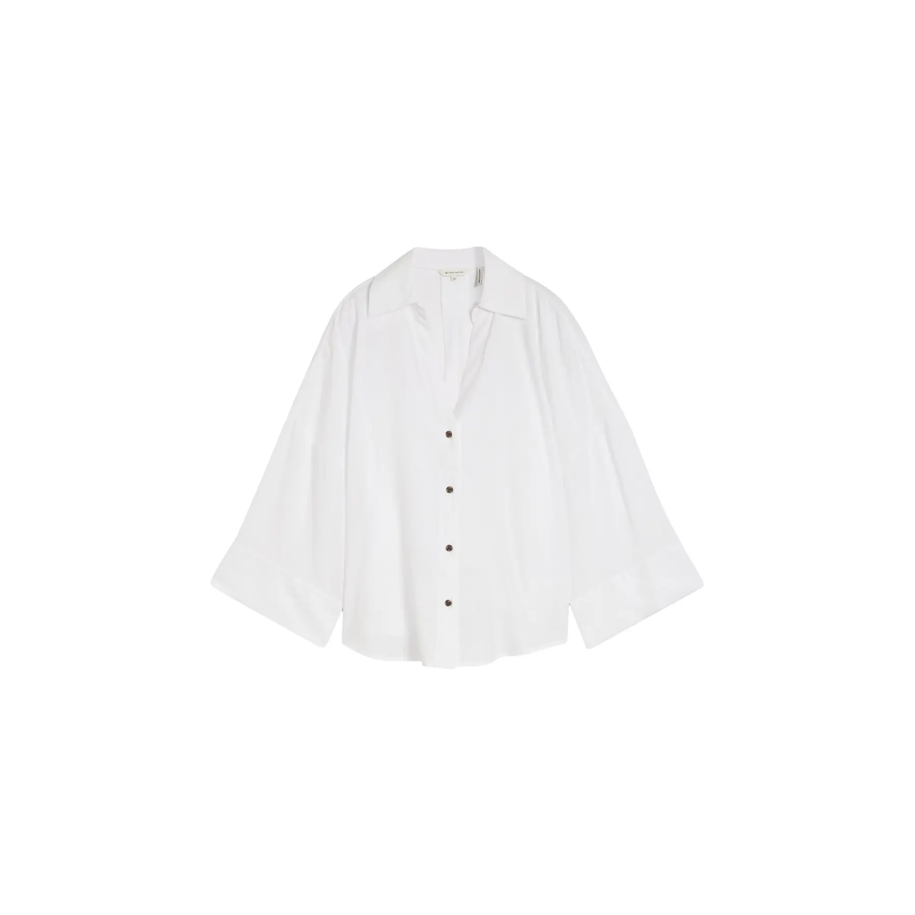 Lockere Longarm-Bluse aus Leinen für Damen Tom Tailor