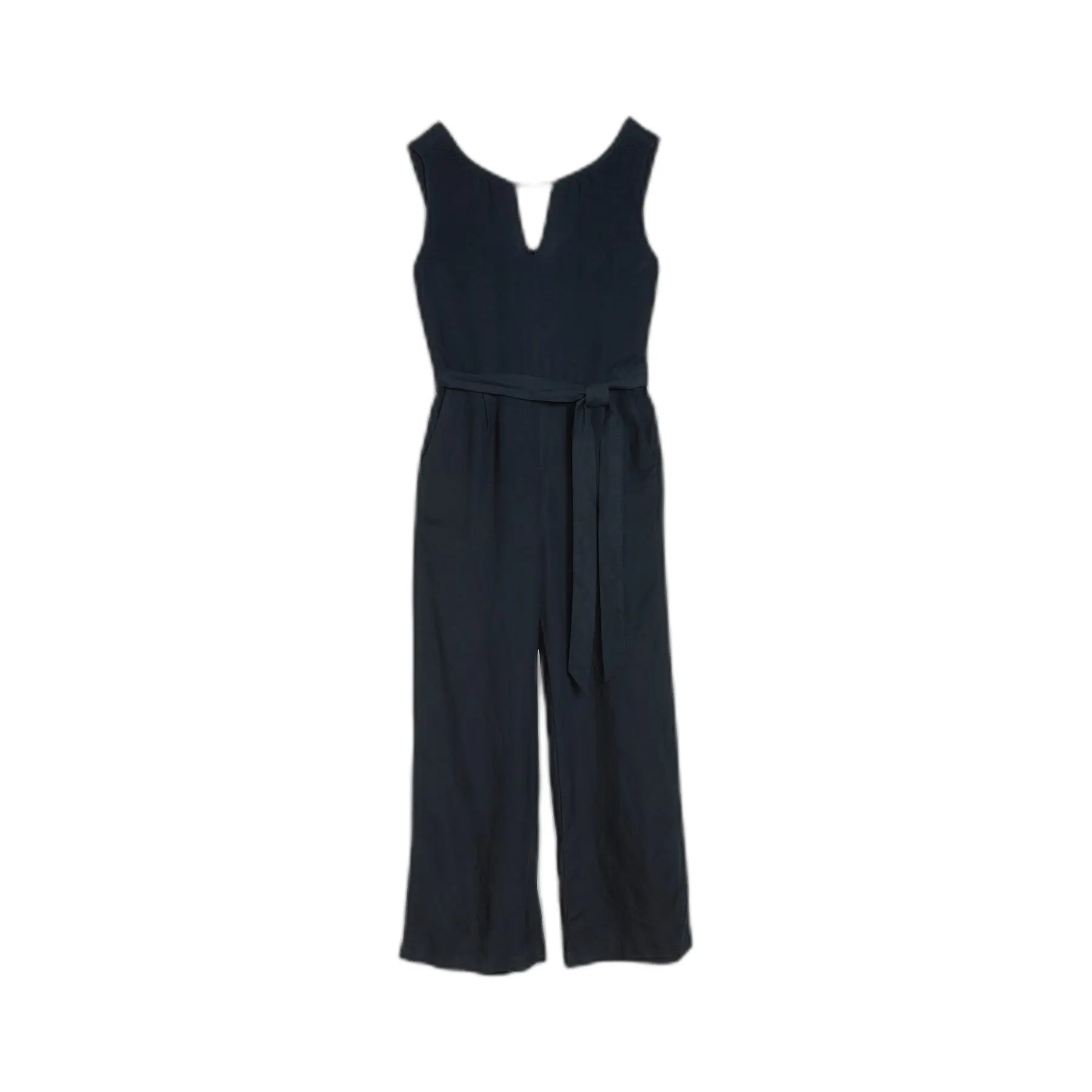 Tom Tailor - Jumpsuit met linnen - Maat 44 - sky captain blue