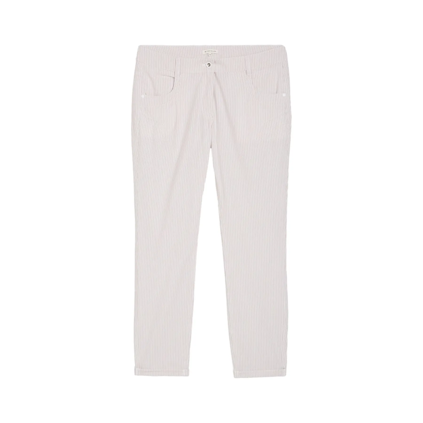Striped Tapered Trousers Women Tom Tailor