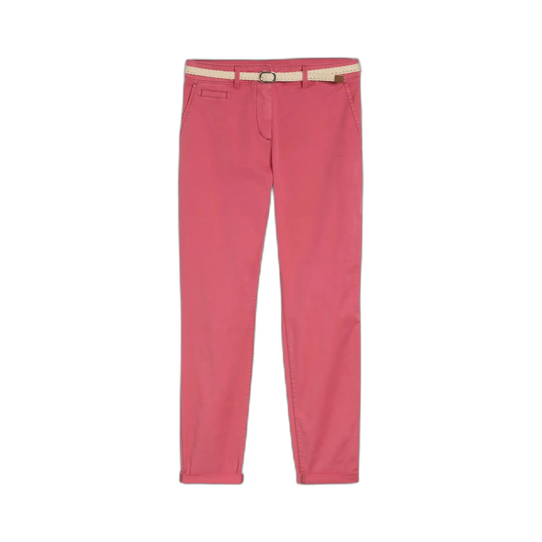 Women's Chino Trousers With Belt Tom Tailor