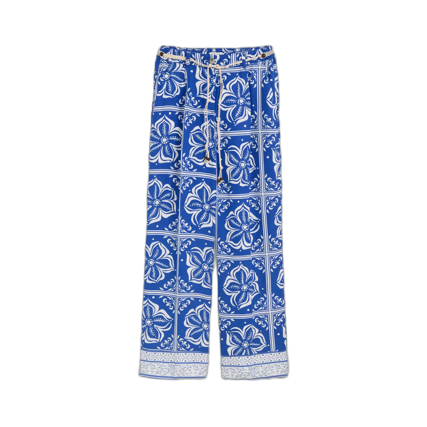 Women's Wide Linen Trousers Tom Tailor