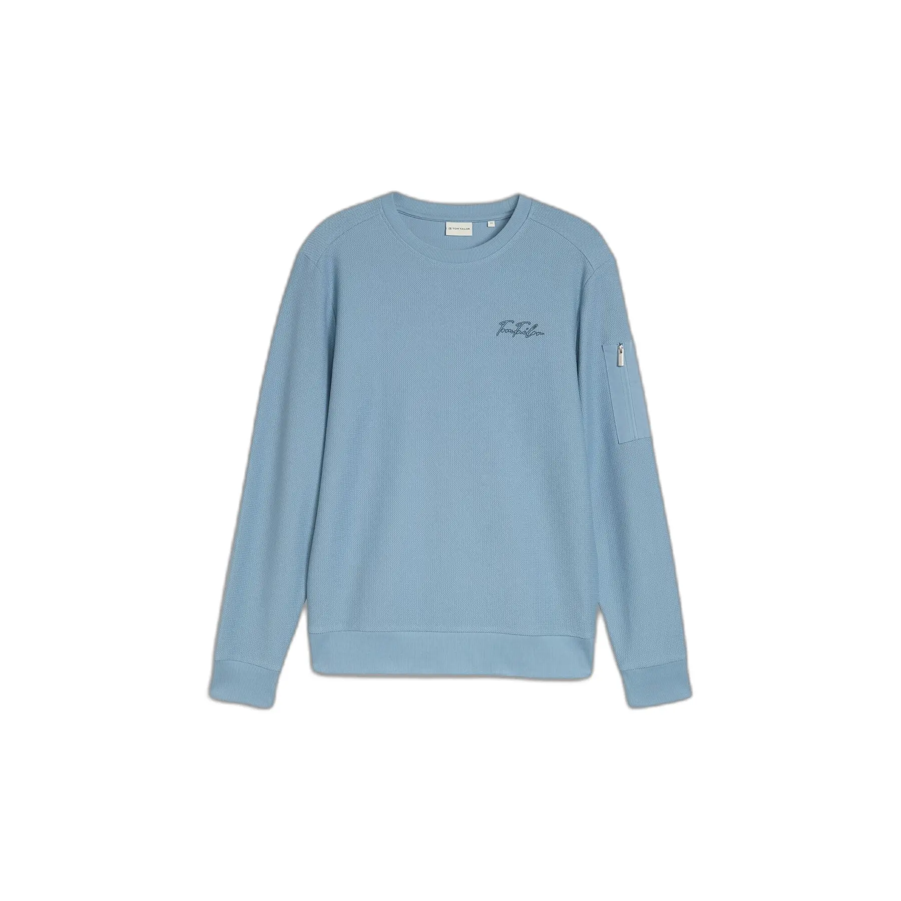Strukturiertes Sweatshirt mit Logo Tom Tailor