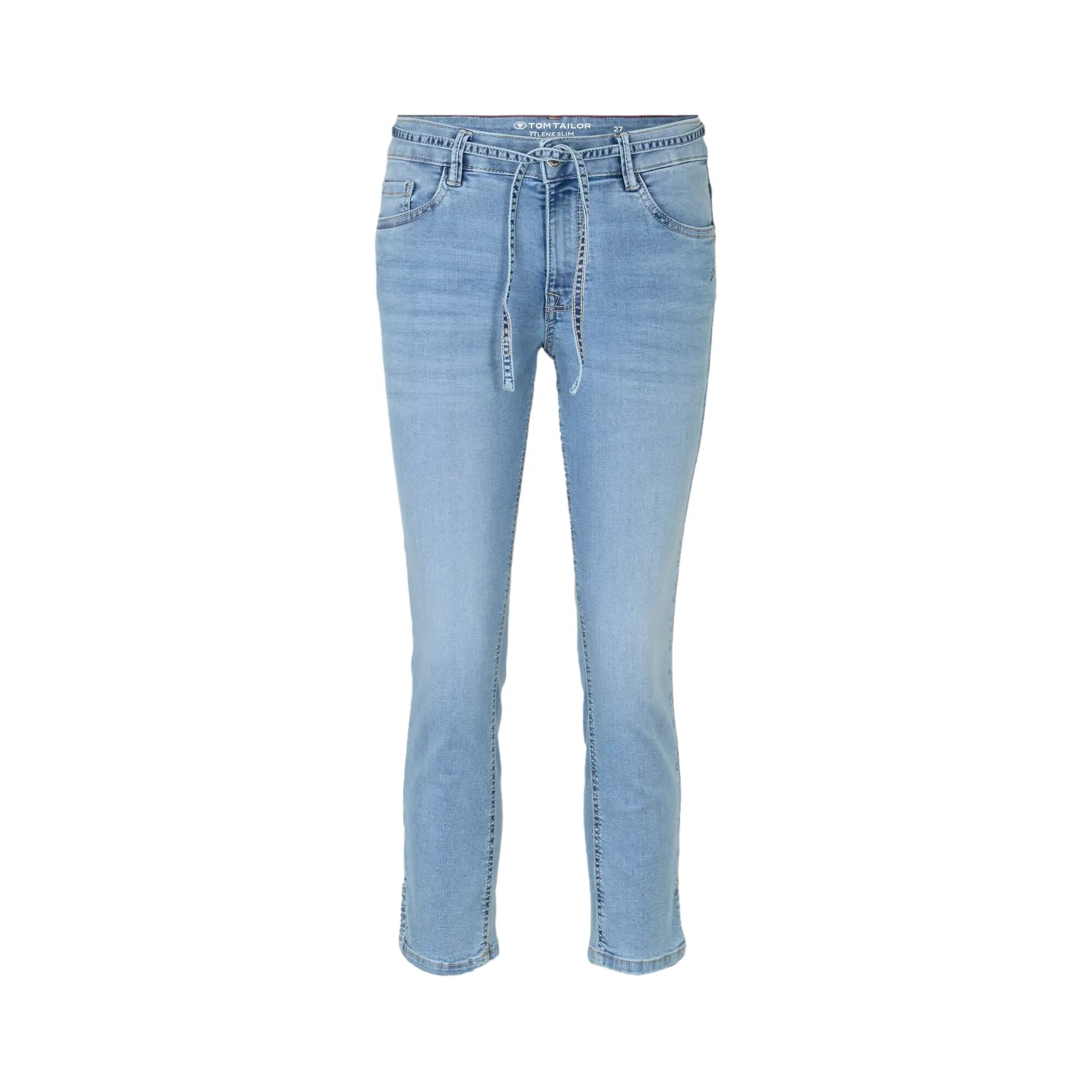 Jeans Slim con cintura annodata donna  Lene cropped