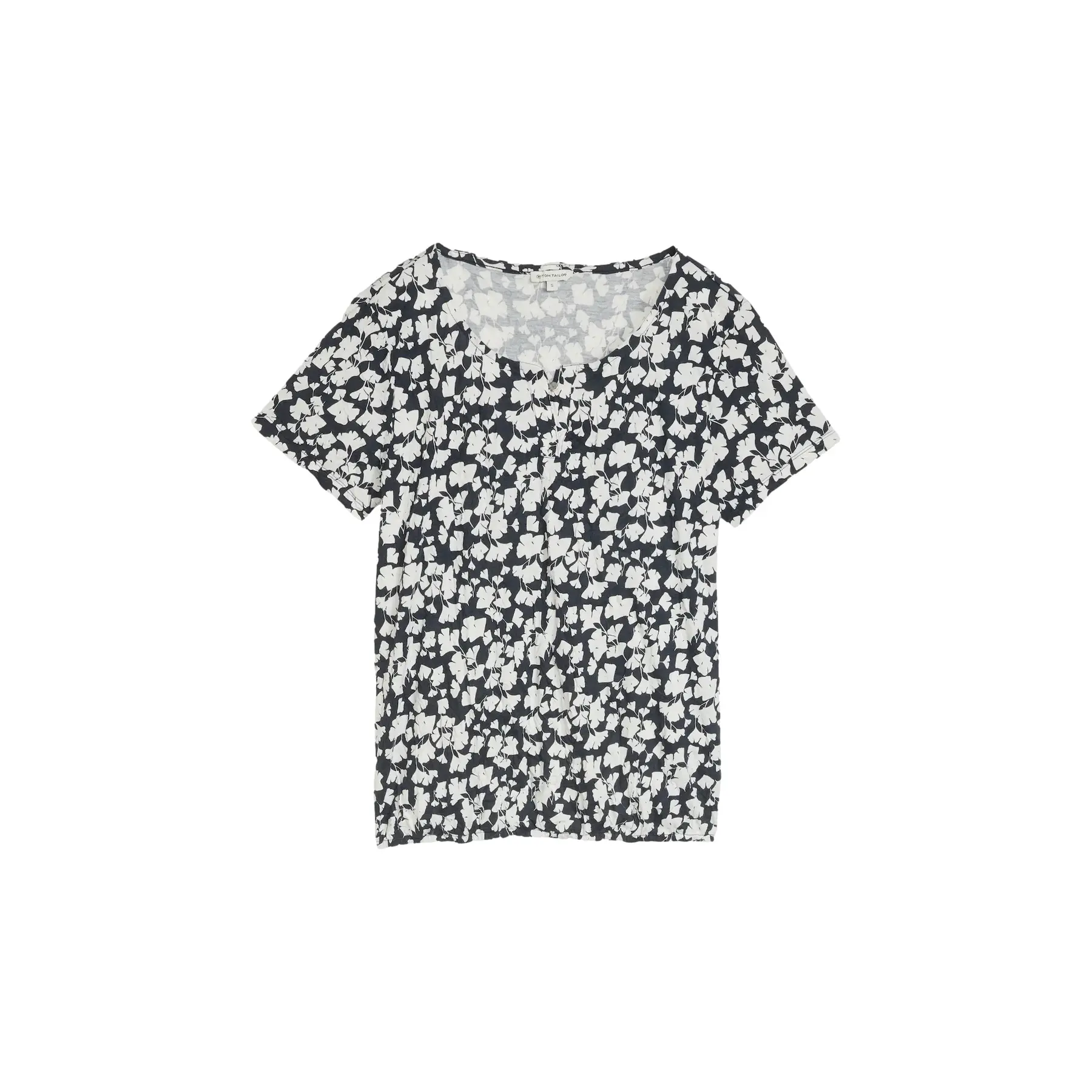 Wrinkled Effect Blouse For Women Tom Tailor Henley