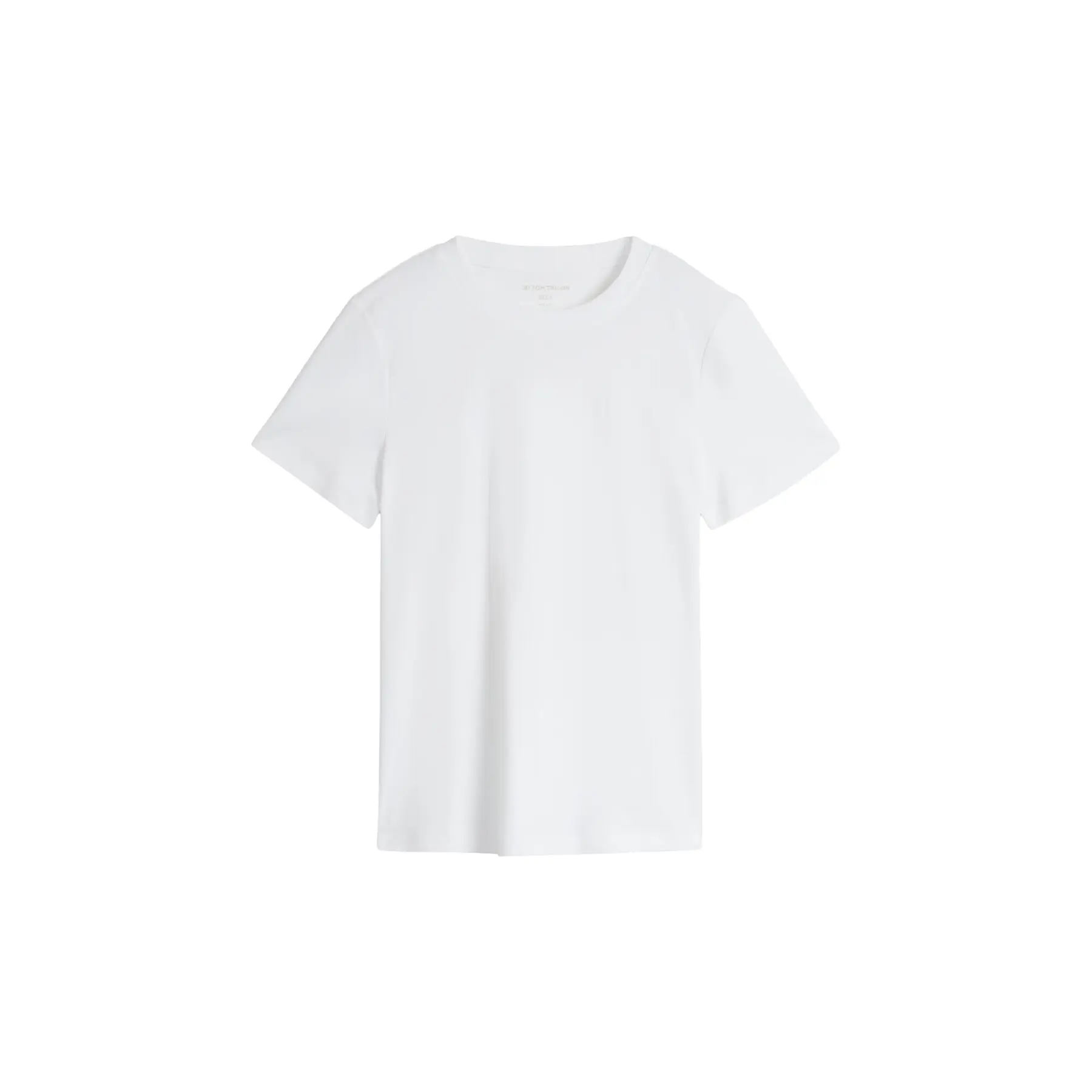 Tom Tailor - Basic T-shirt van katoen - Maat M - White