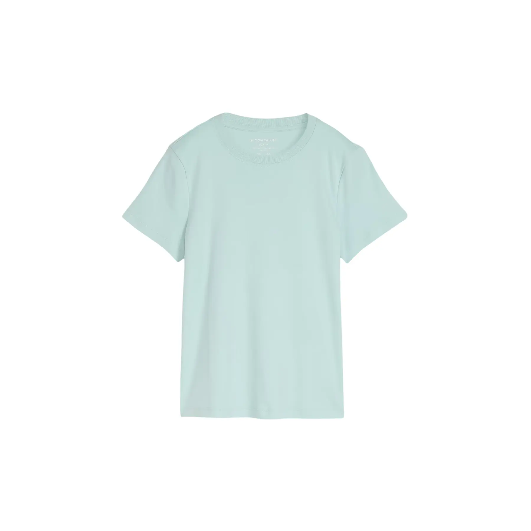 Uni T-Shirt aus Baumwolle Damen Tom Tailor