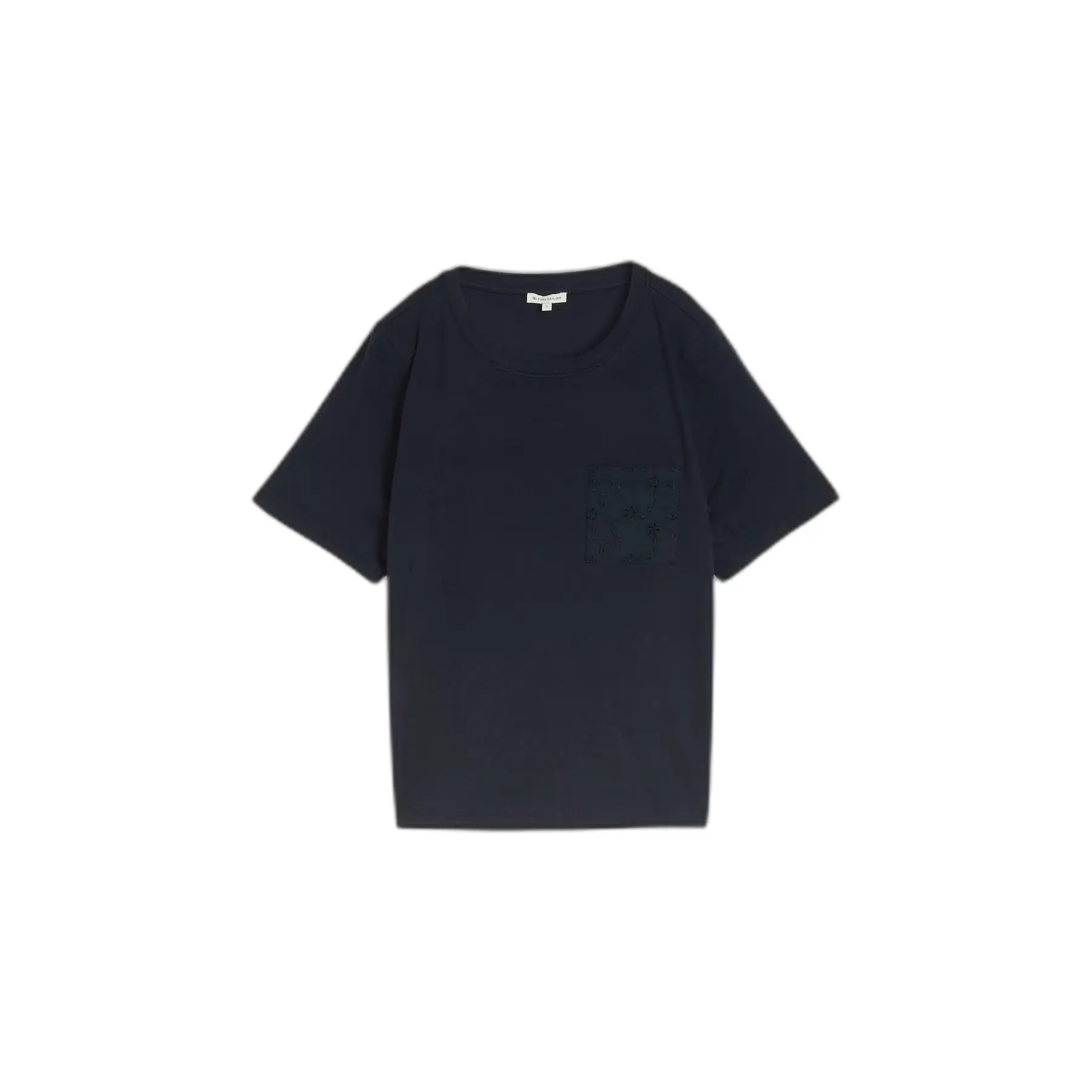 Embroidered Floral Pocket T-Shirt For Women Tom Tailor