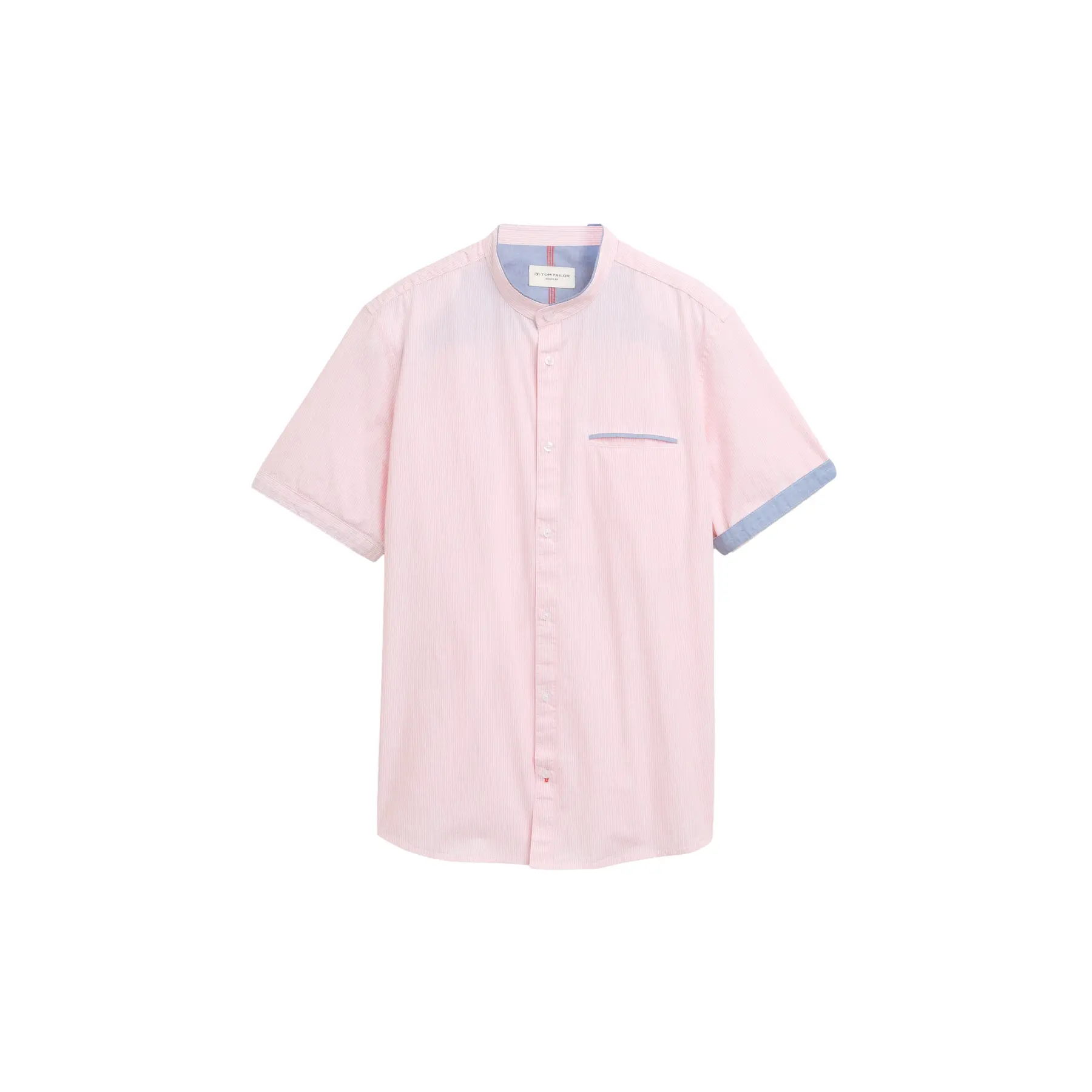 Lightweight High Collar Shirt Tom Tailor Regular Fit