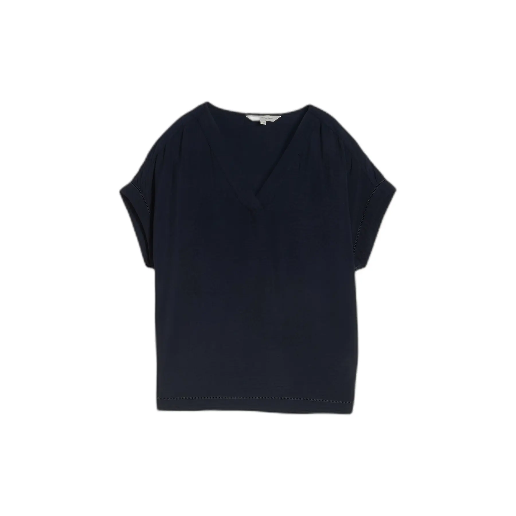 Oversized V-Ausschnitt Bluse Damen Tom Tailor