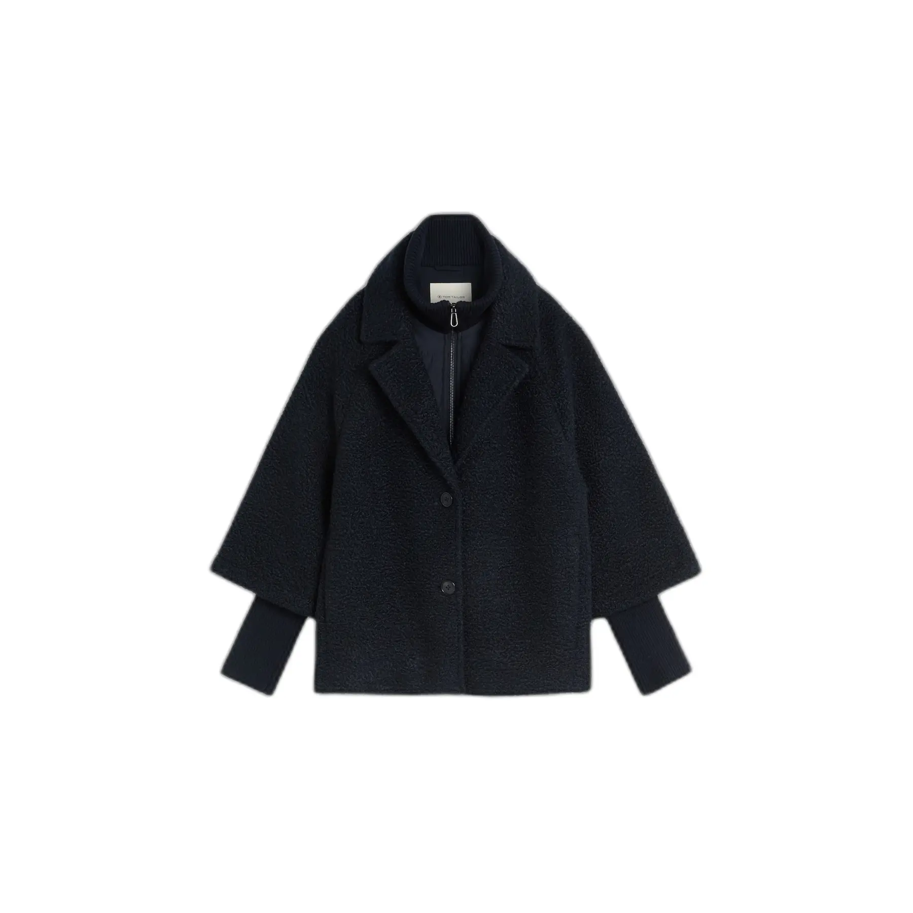 Doppelschichtige Wickeljacke mit Reverskragen für Damen Tom Tailor