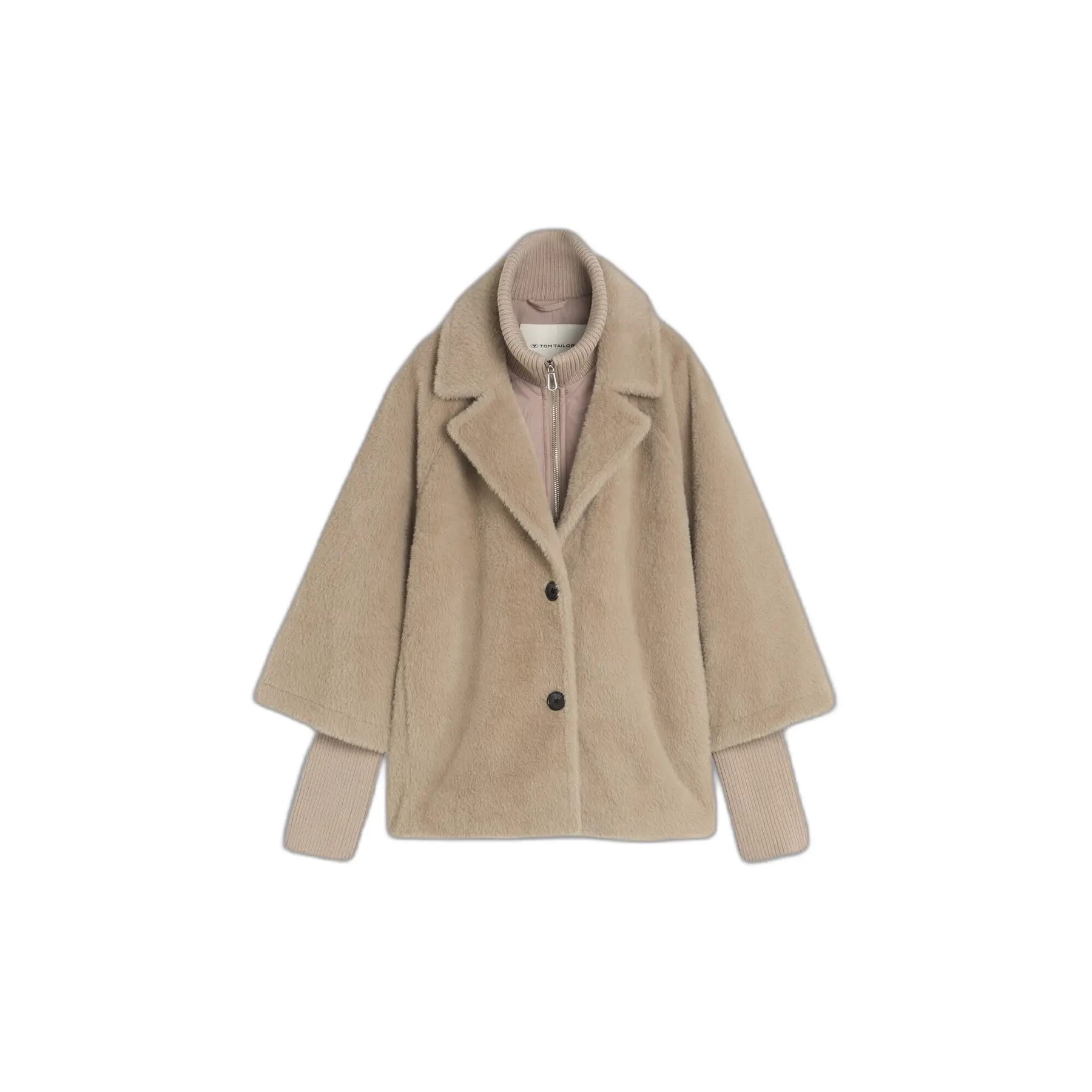 Doppelschichtige Wickeljacke mit Reverskragen für Damen Tom Tailor