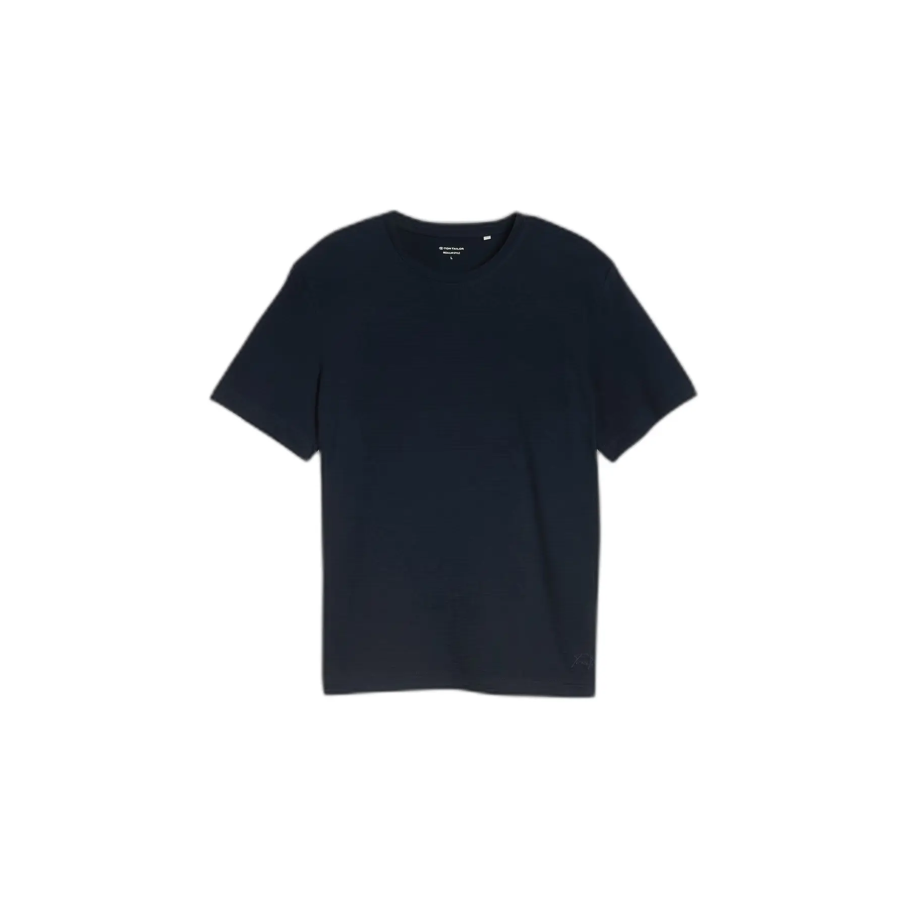 T-Shirt mit leichten Streifen aus Baumwolle Tom Tailor