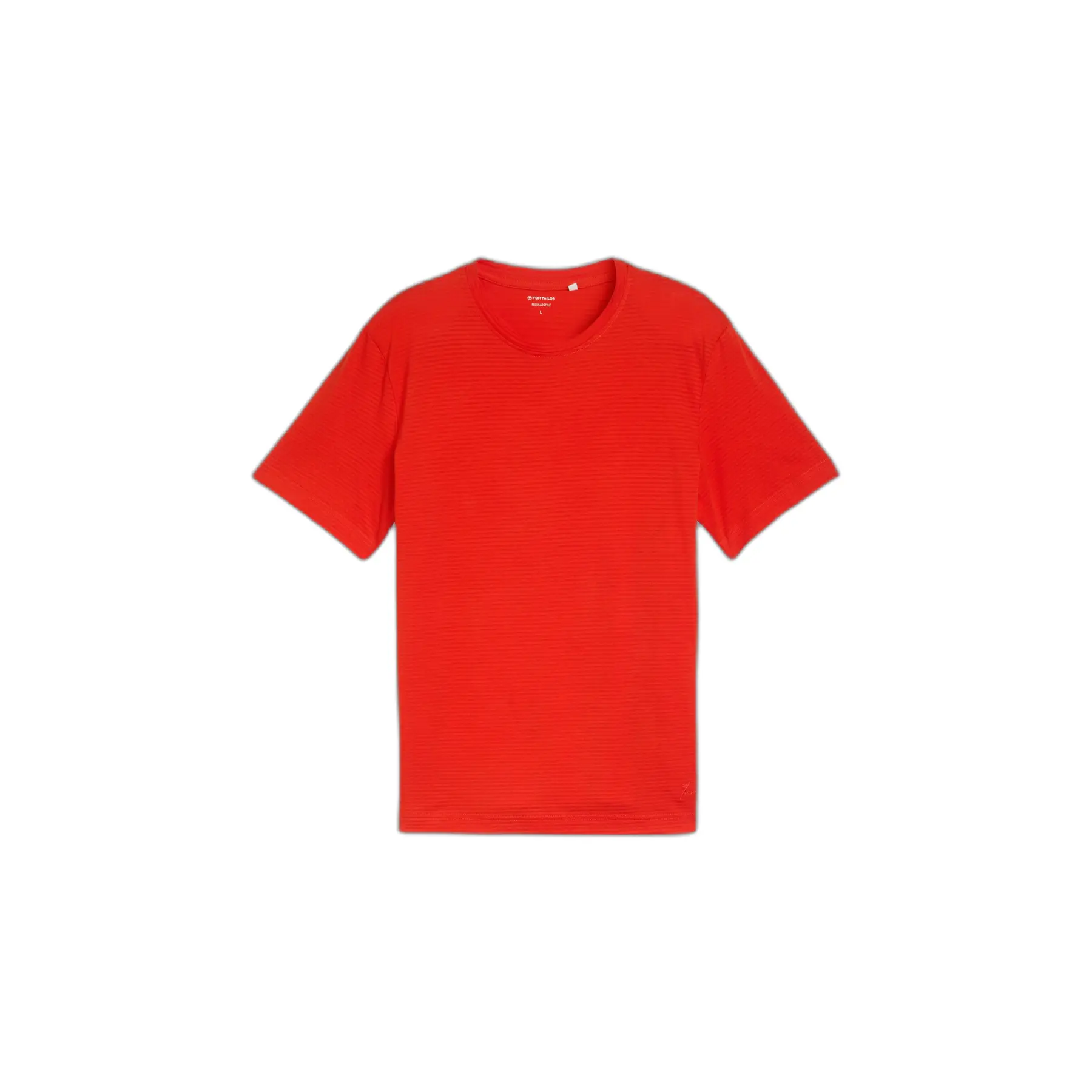 T-Shirt mit leichten Streifen aus Baumwolle Tom Tailor