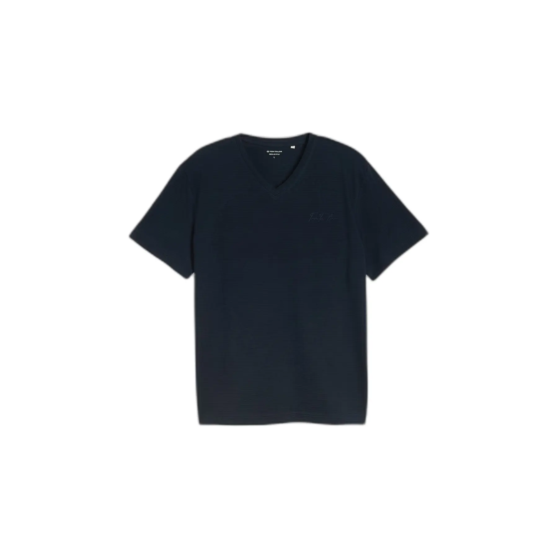 T-Shirt mit V-Ausschnitt bedruckt Tom Tailor
